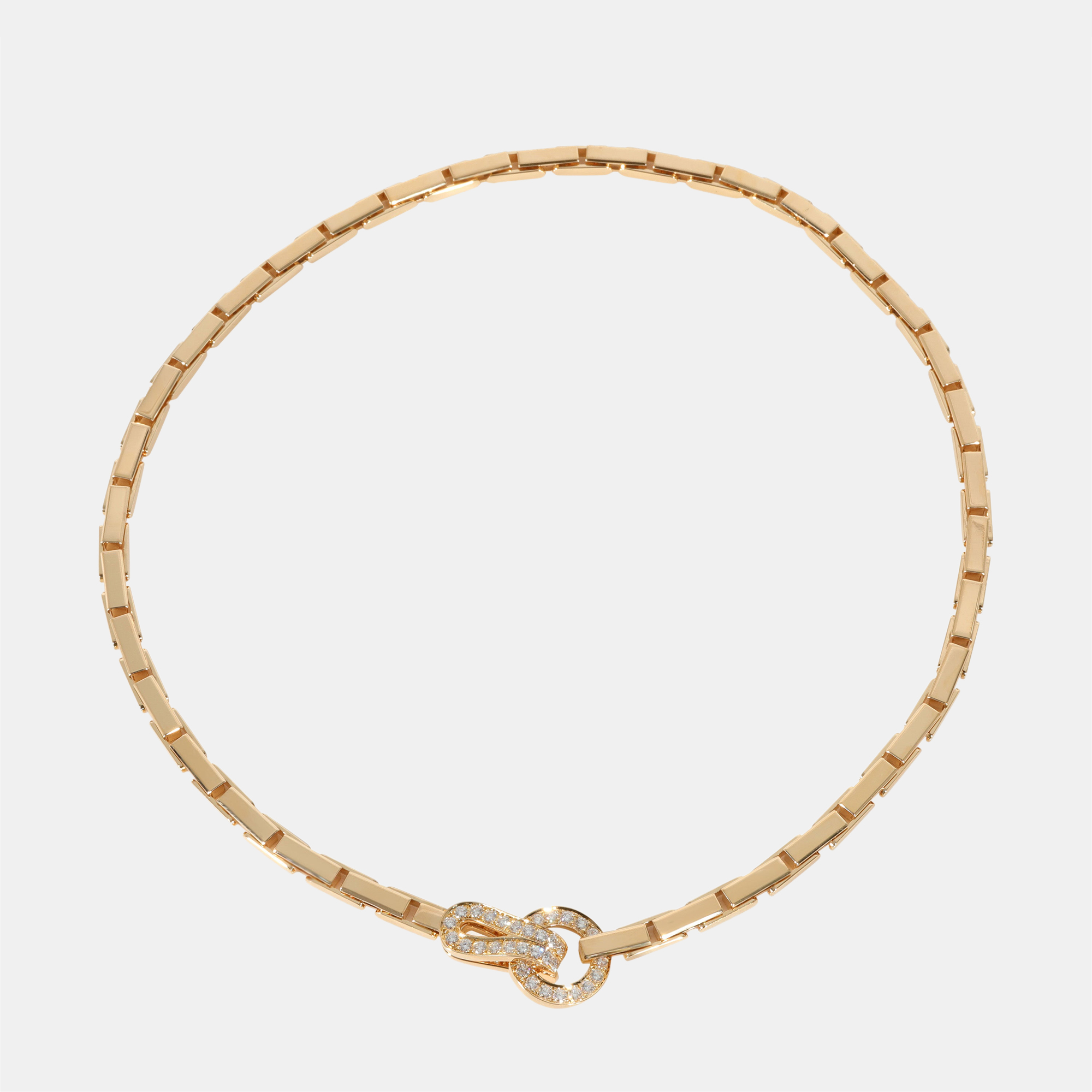 

Cartier Agrafe Diamond Necklace in 18k Yellow Gold 1.1 CTW