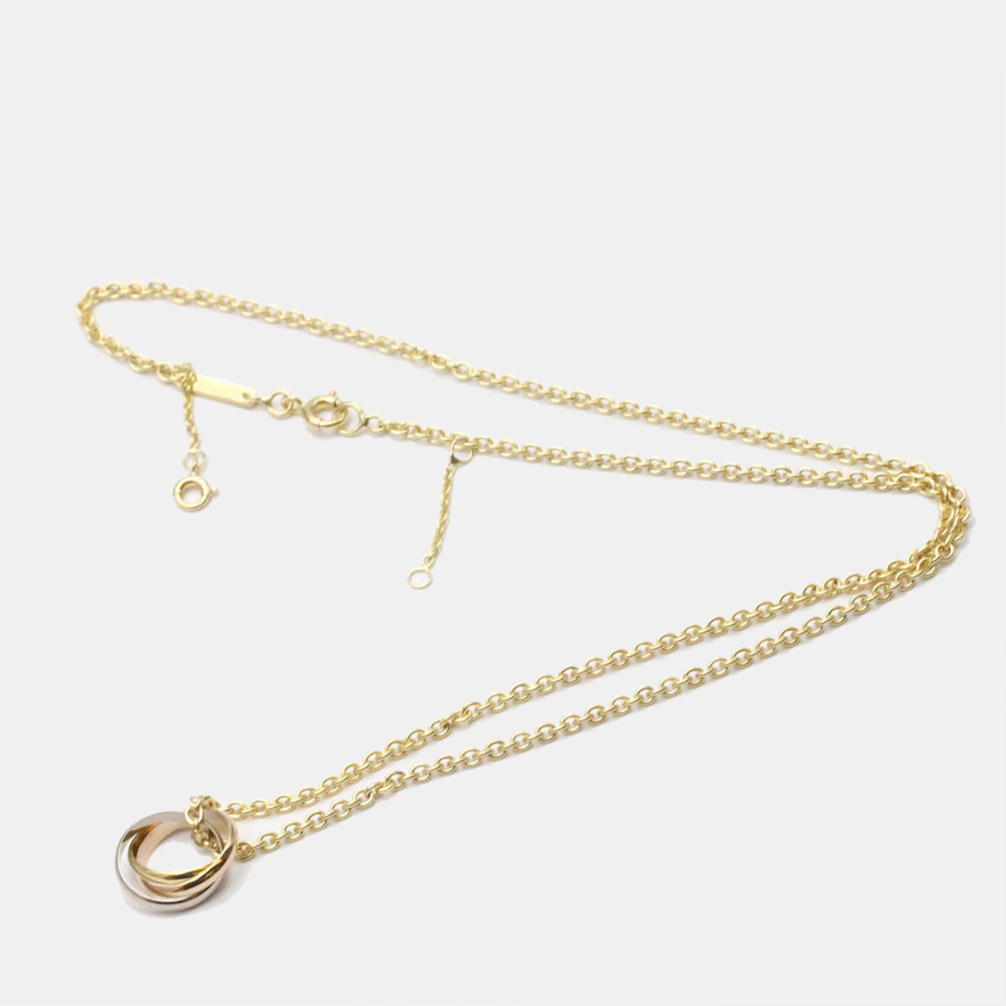 

Cartier Trinity De Cartier 18K Yellow Rose and White Gold Necklace