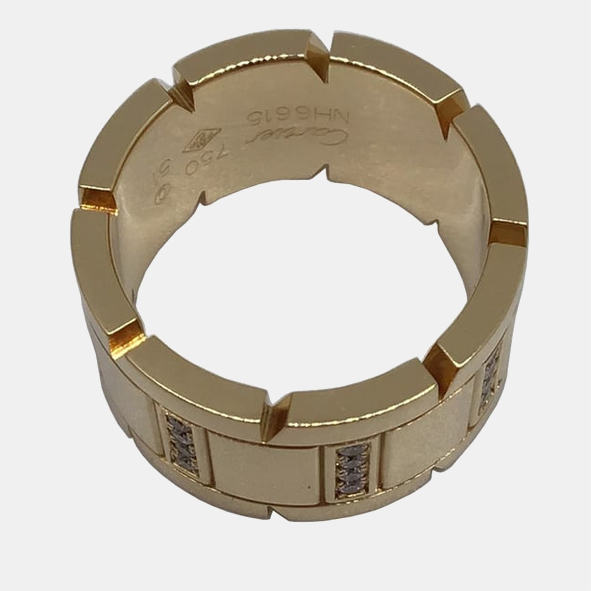 

Cartier Tank Francaise 18K Yellow Gold Diamond Ring EU 51