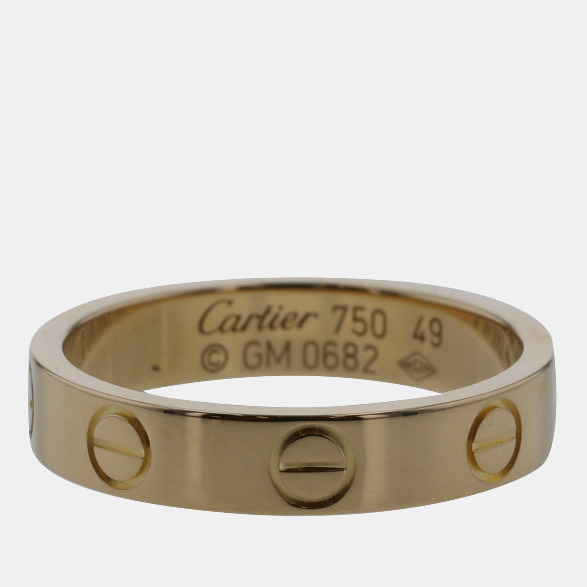 

Cartier Love 18K Yellow Gold Ring EU 49