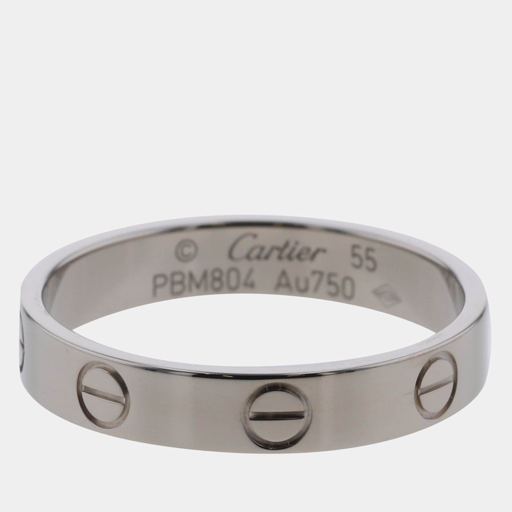 

Cartier Love 18K White Gold Ring EU 55