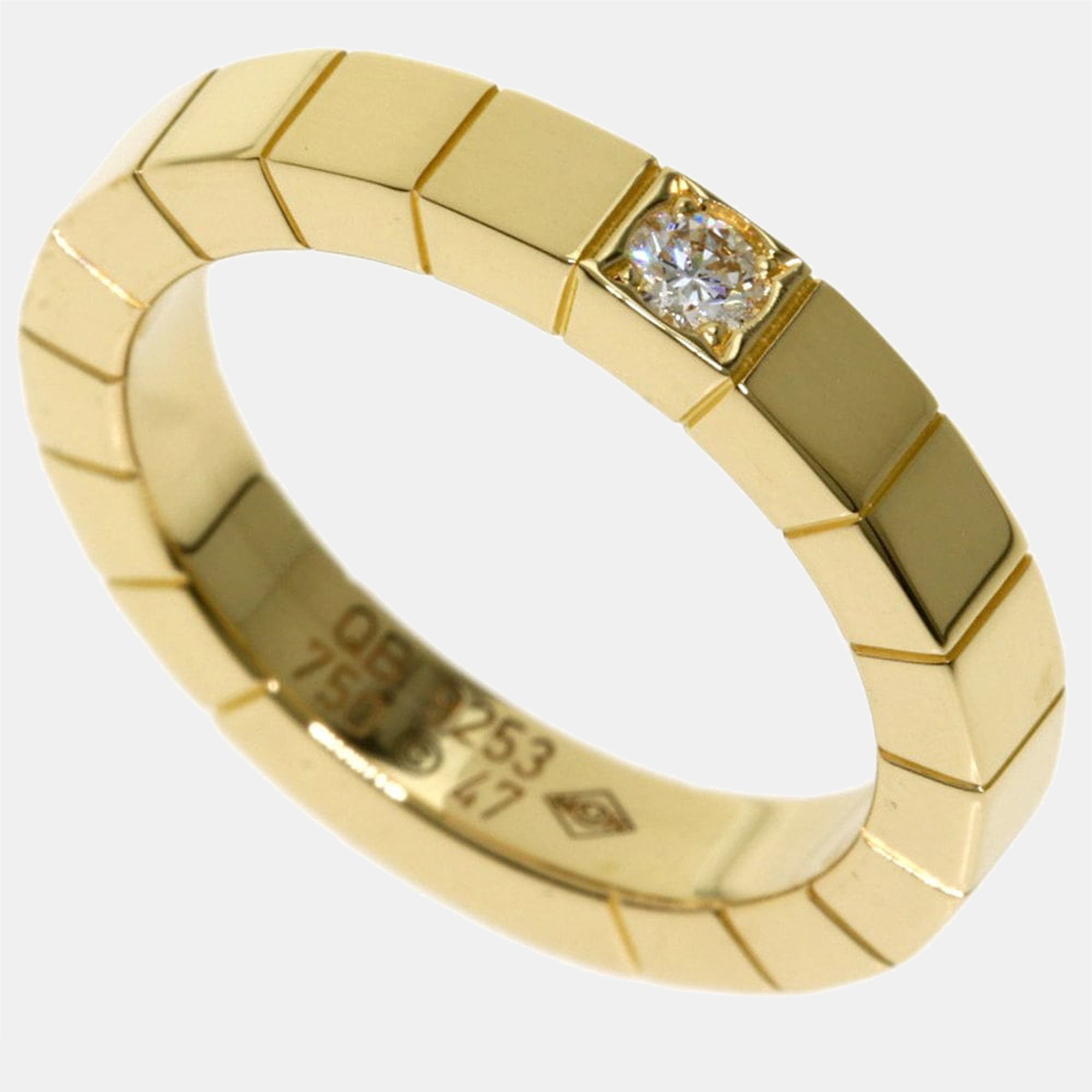 

Cartier Lanieres 18K Yellow Gold Diamond Ring EU 47