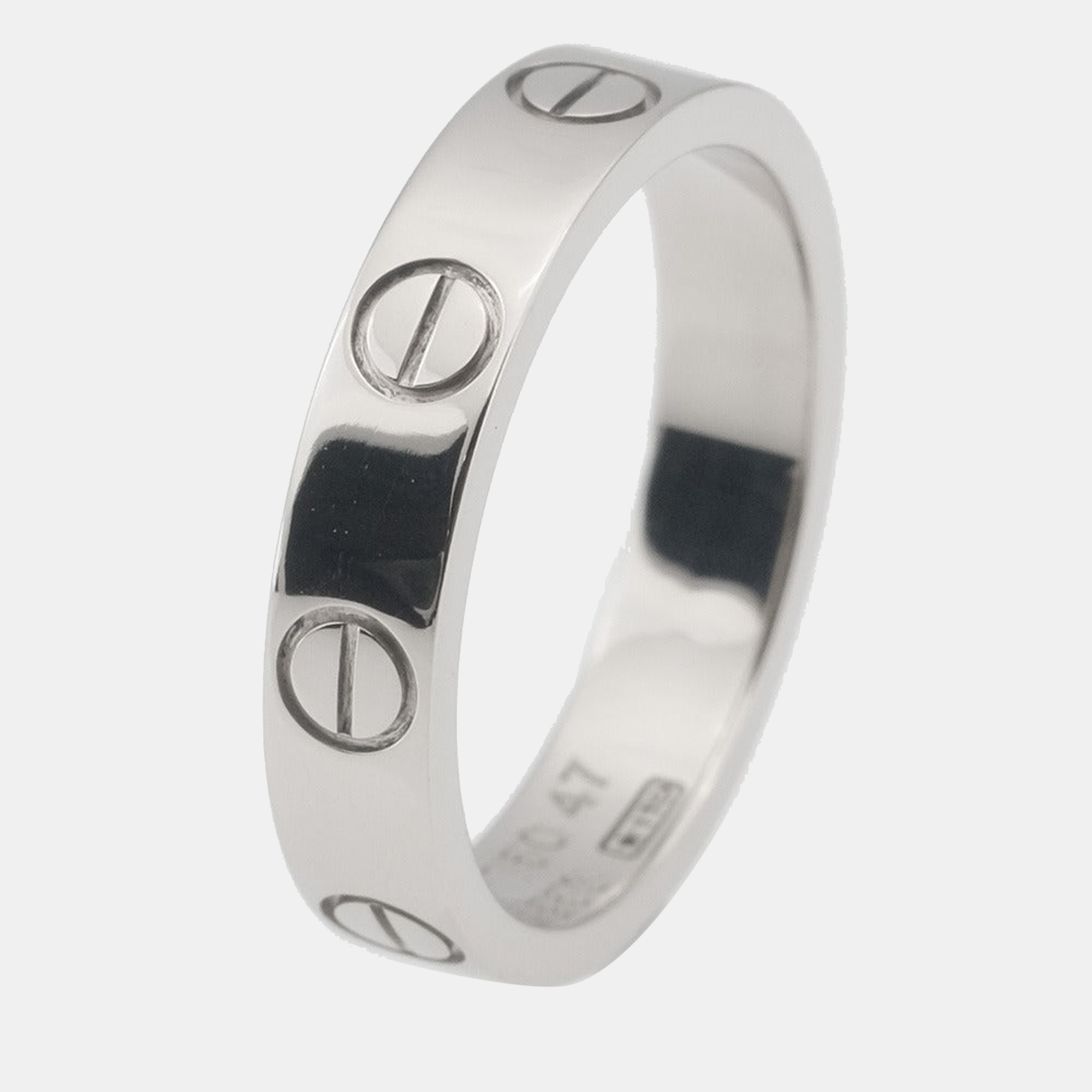 

Cartier Love 18K White Gold Ring EU 47