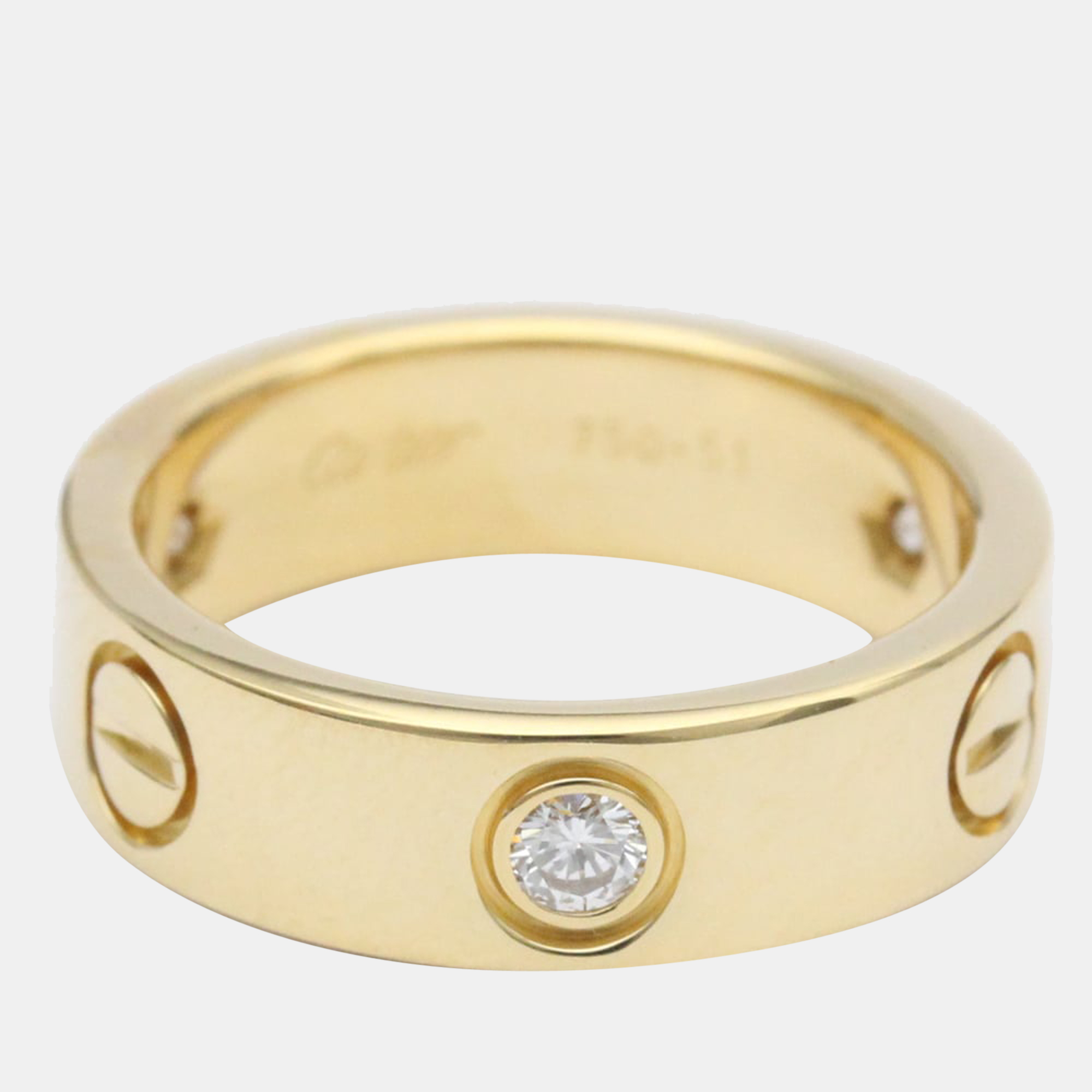 

Cartier Love Vintage 18K Yellow Gold Diamond Ring EU 51