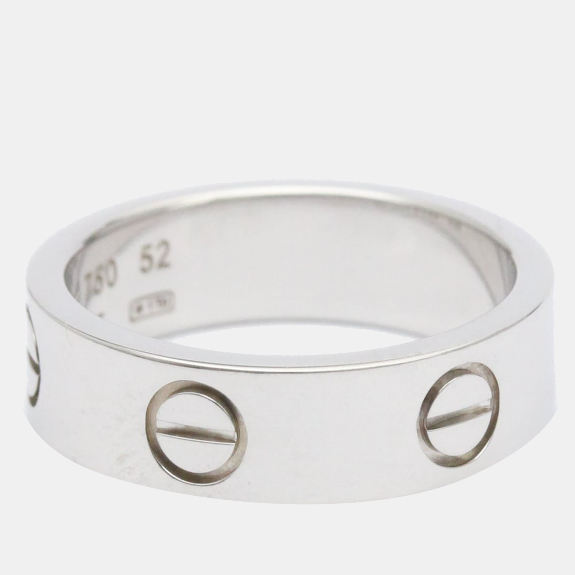

Cartier Love 18K White Gold Ring EU 52