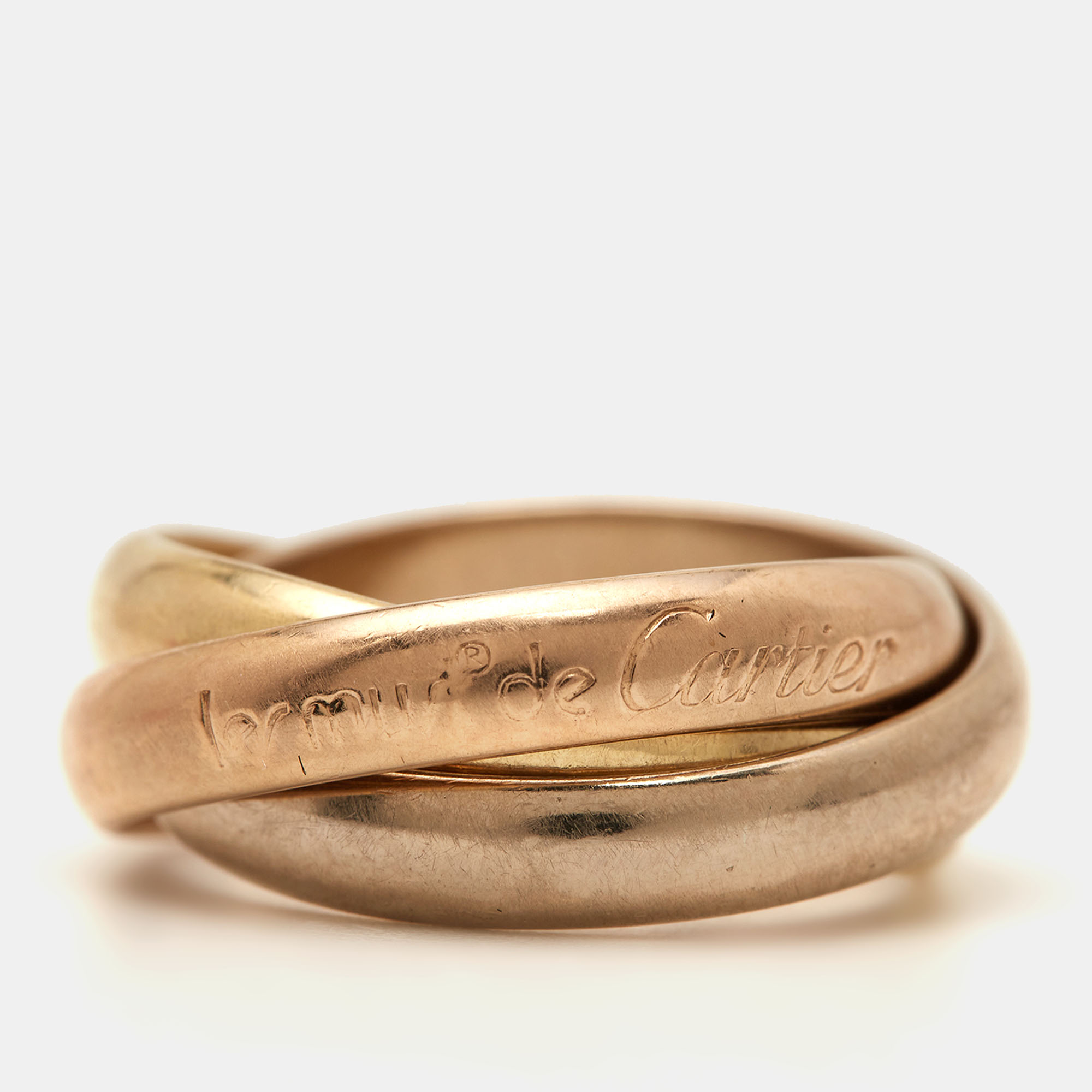 

Cartier Trinity 18k Three Tone Gold Ring Size