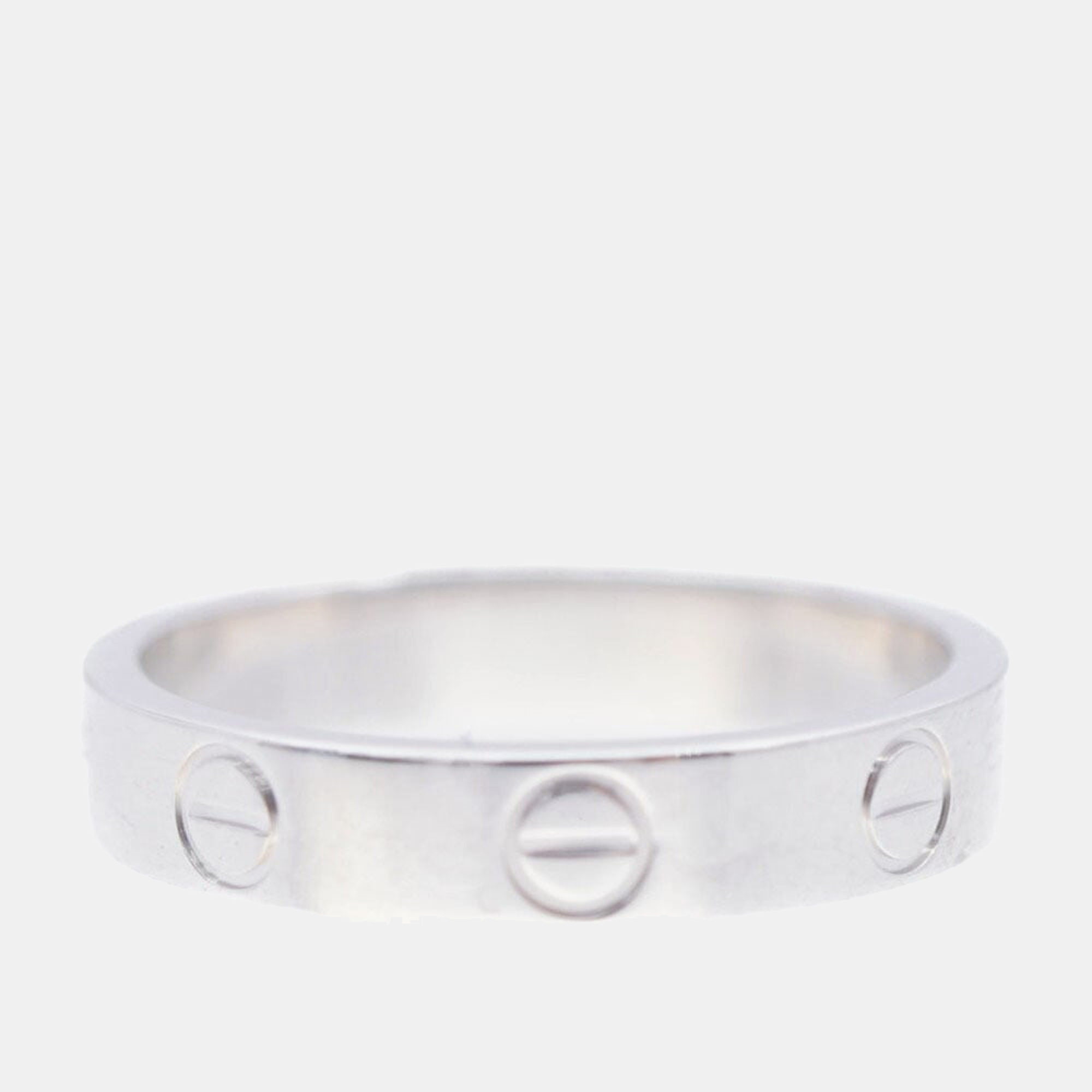 

Cartier Love 18K White Gold Ring EU 52