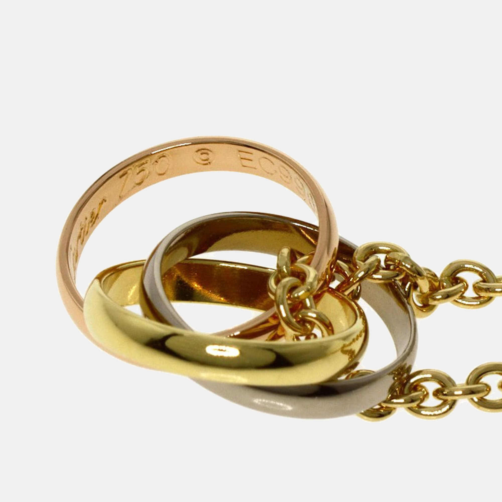 

Cartier Trinity 18K Yellow Rose and White Gold Necklace