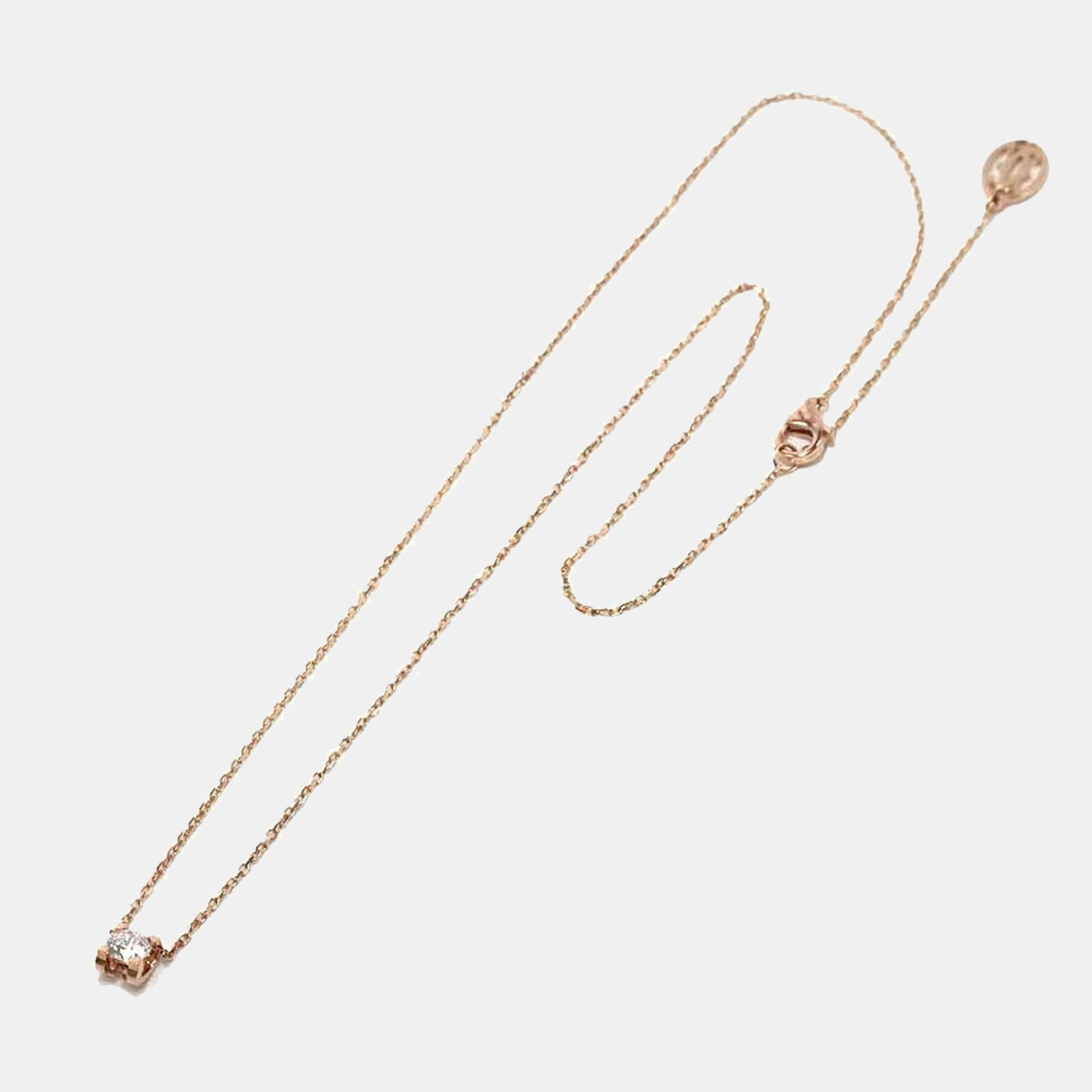 

Cartier C De Cartier 18K Rose Gold Diamond Necklace
