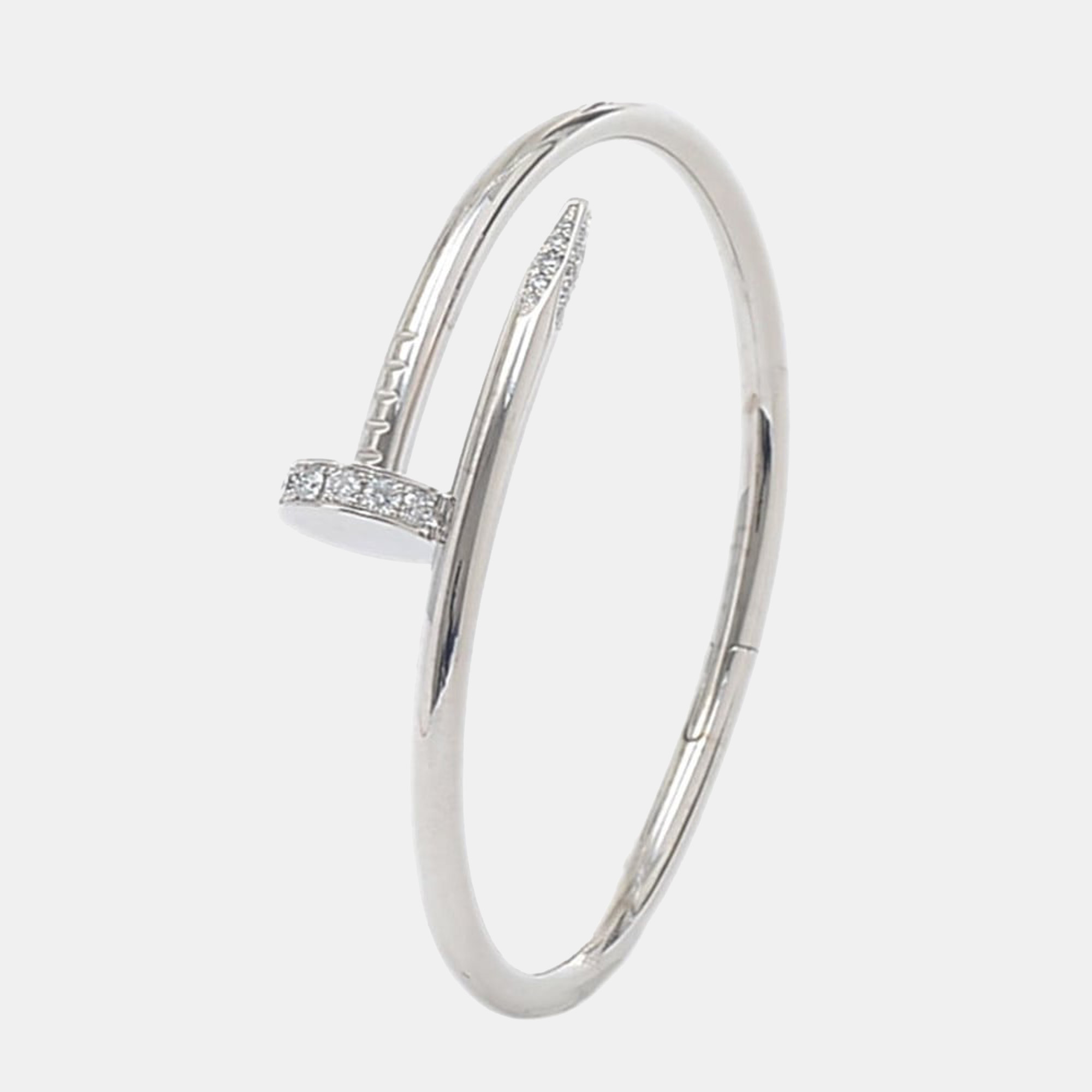 

Cartier Juste Un Clou 18K White Gold Diamond Bracelet 15