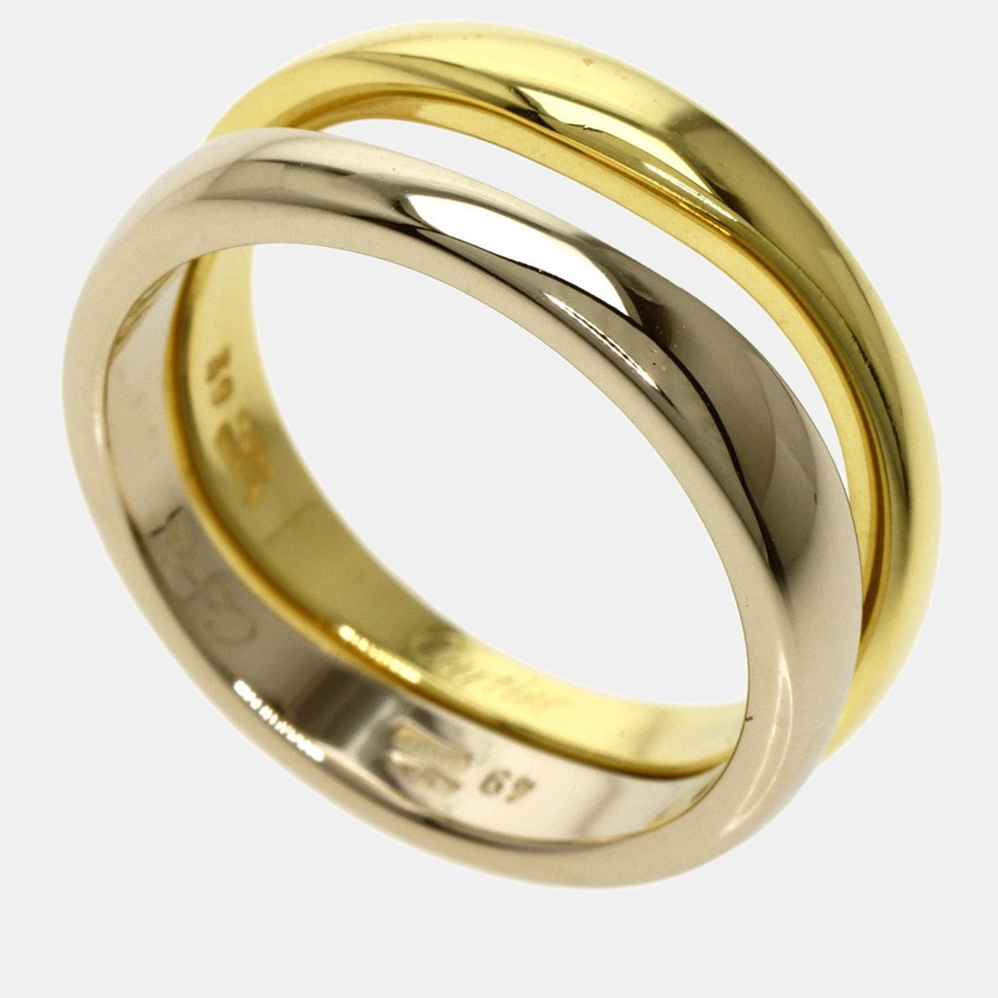 

Cartier Love Me 18K Yellow Gold White Gold Ring EU 49