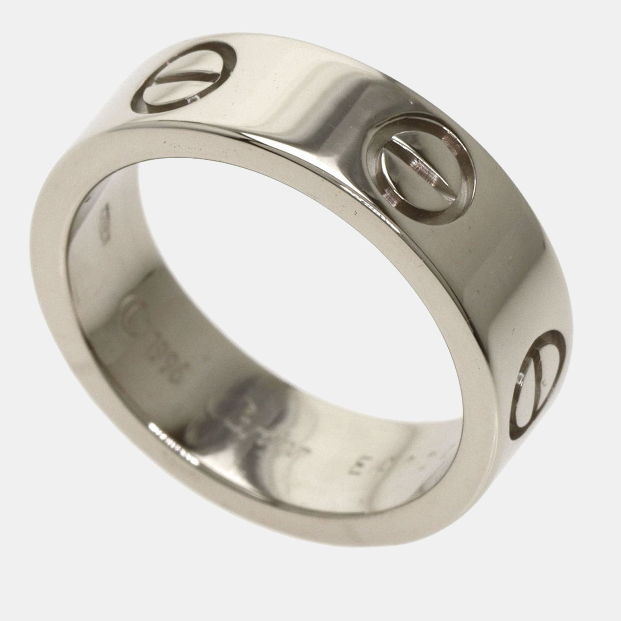 

Cartier Vintage Love 18K White Gold Ring EU 50