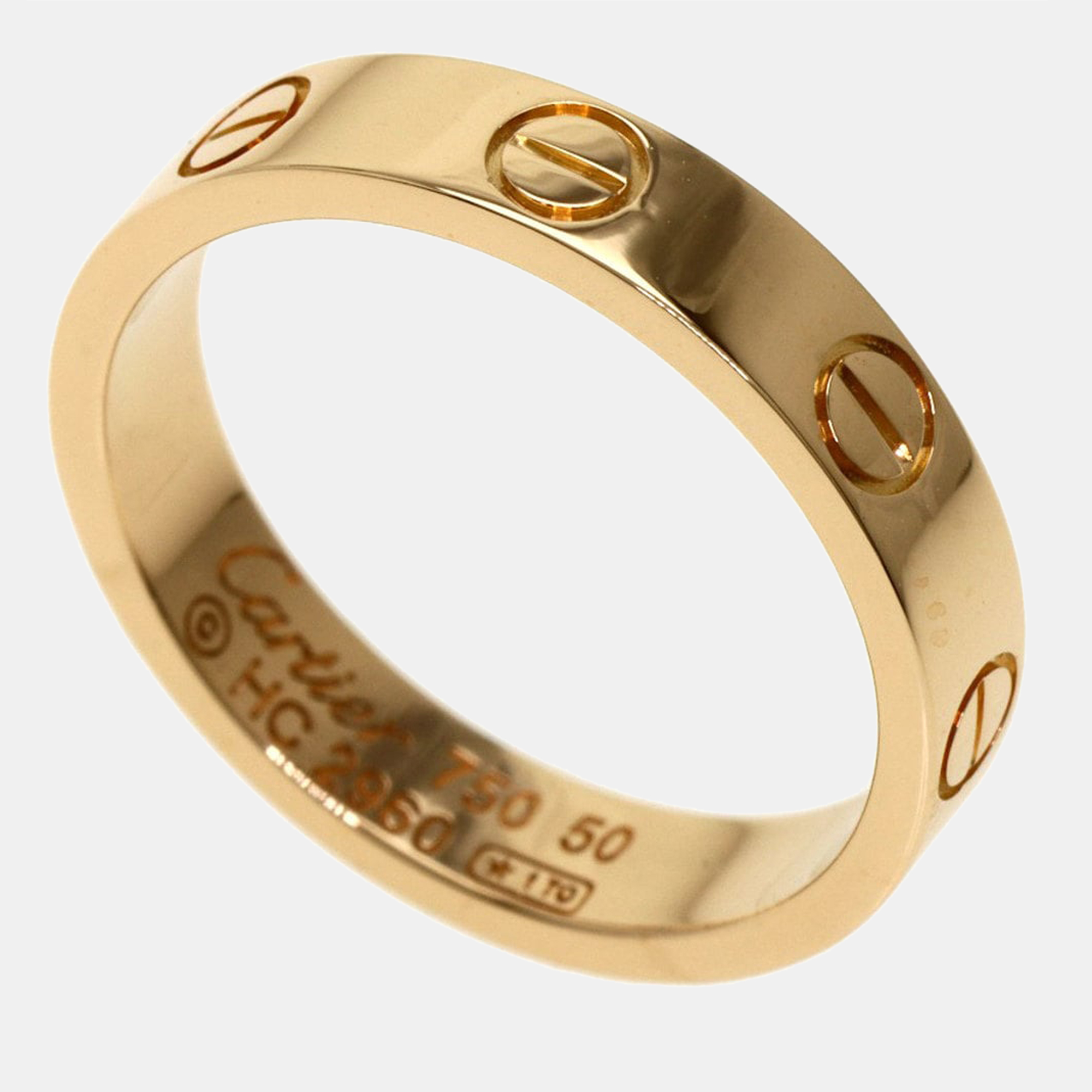 

Cartier Love 18K Rose Gold Ring EU 50