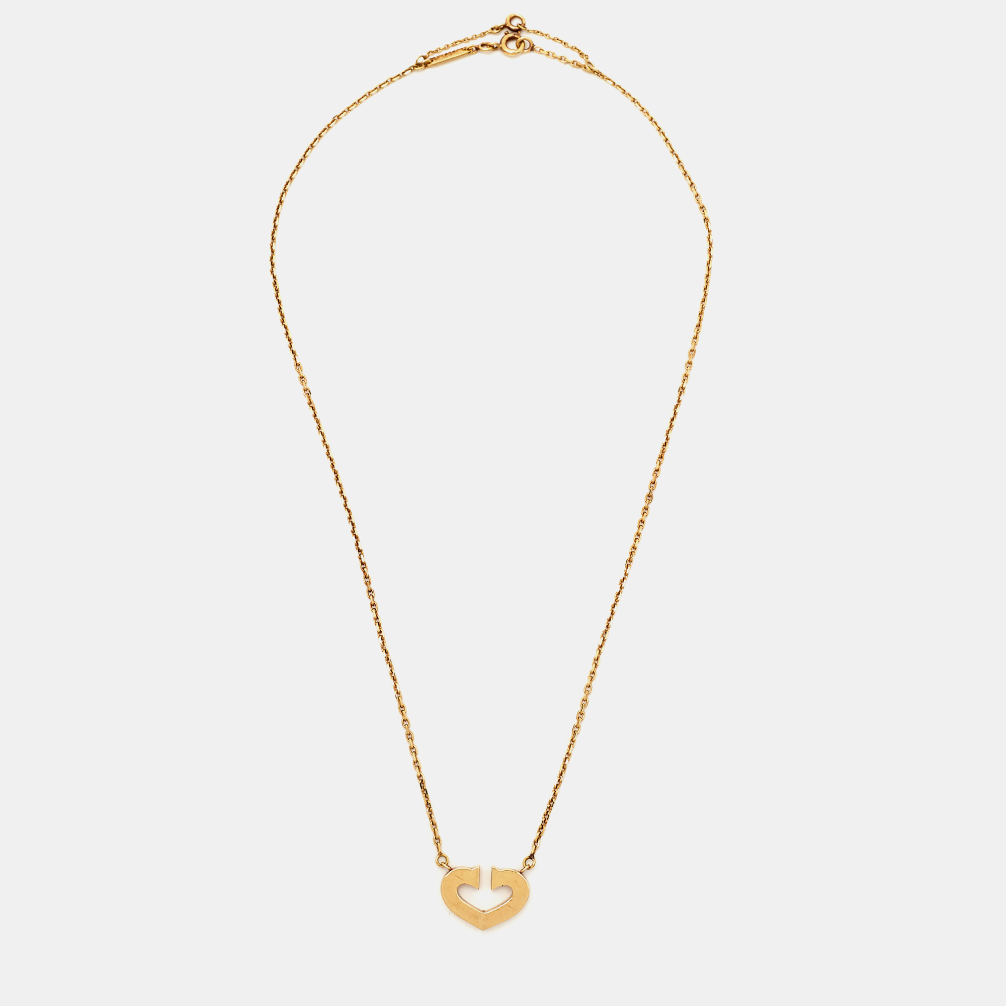 

Cartier C de Cartier Heart 18k Yellow Gold Necklace