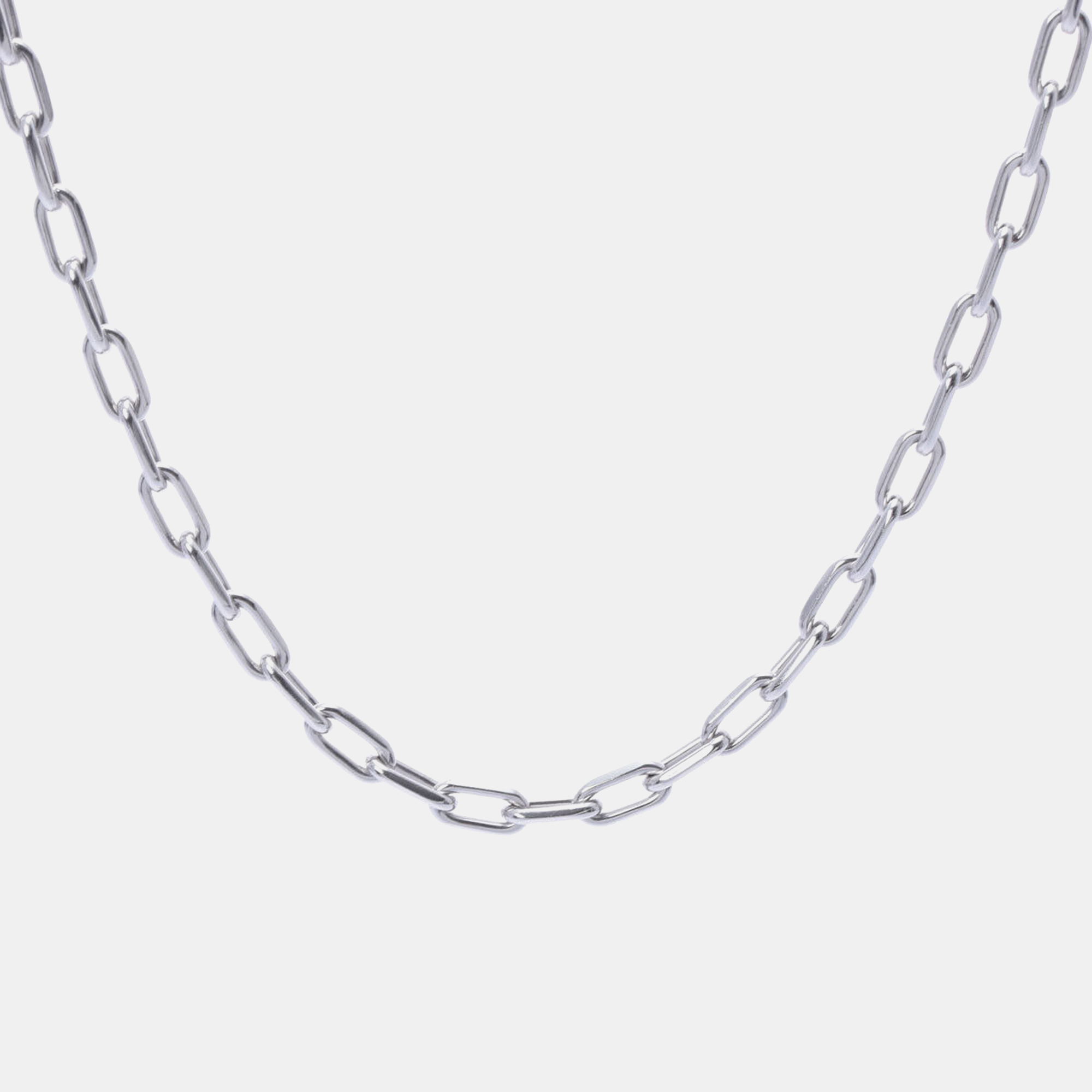 

Cartier Spartacus Link Chain White Gold Necklace, Silver