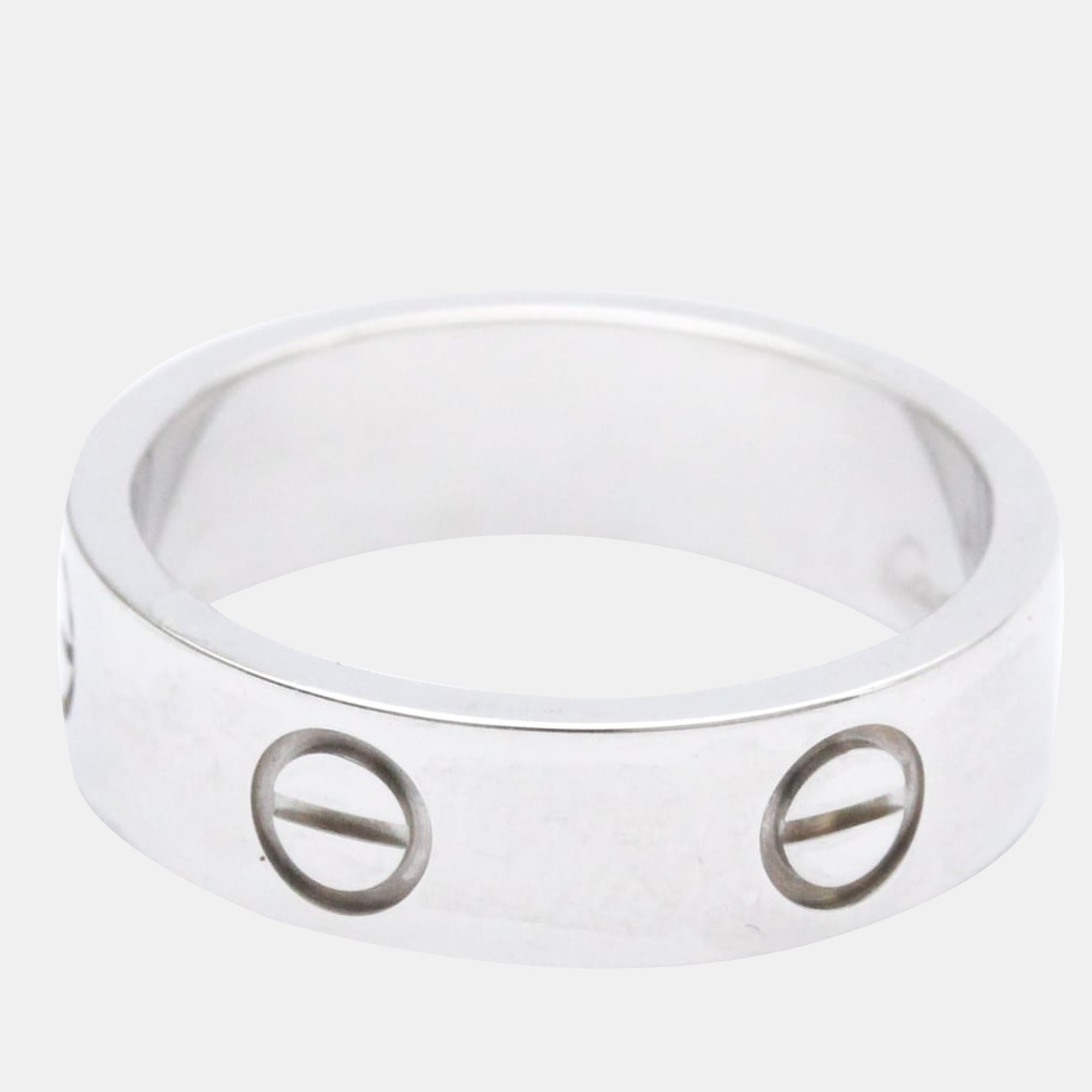 

Cartier Vintage Love 18K White Gold Ring EU 54