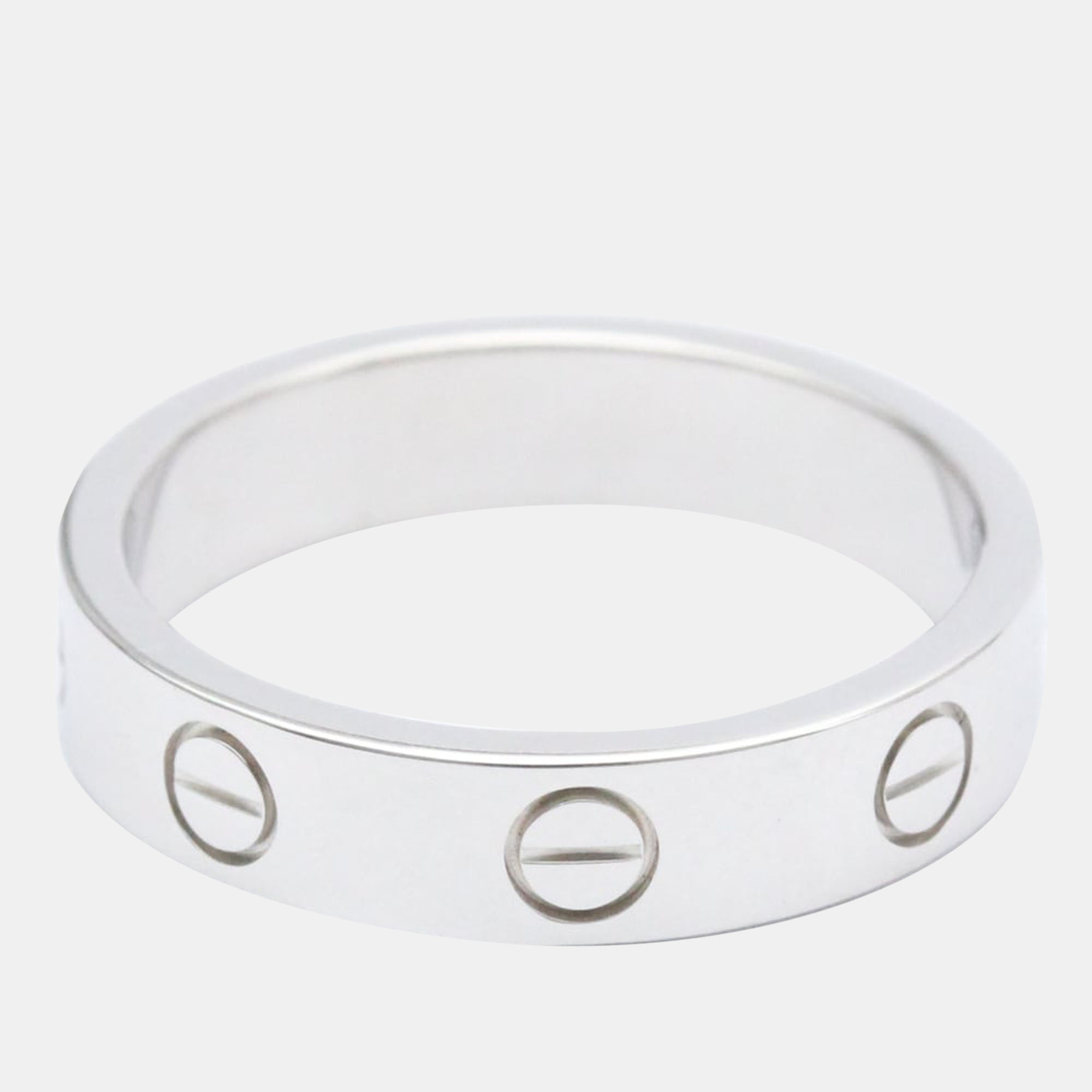

Cartier Love 18K White Gold Diamond Ring EU 51