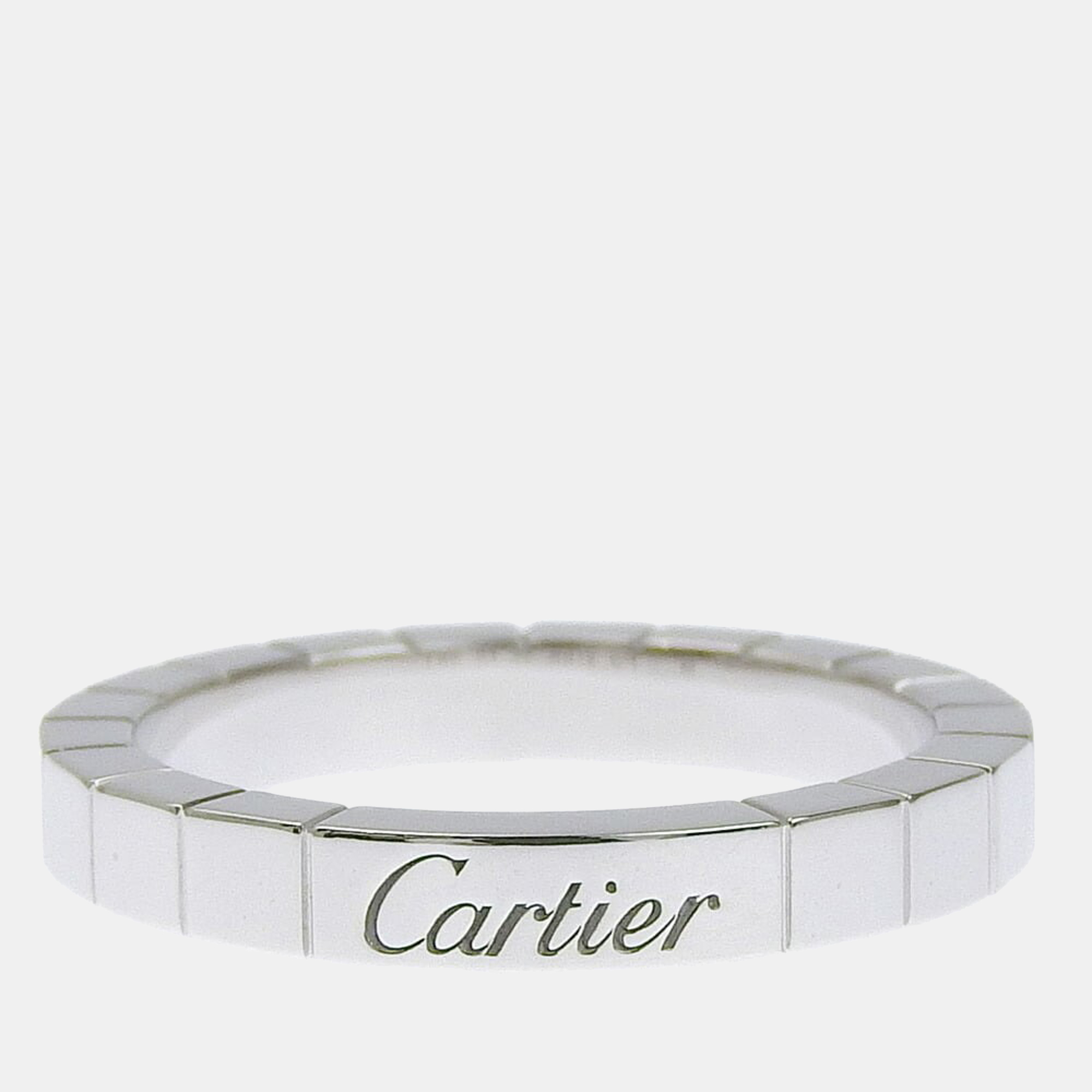 

Cartier Lanieres 18K White Gold Ring EU 54