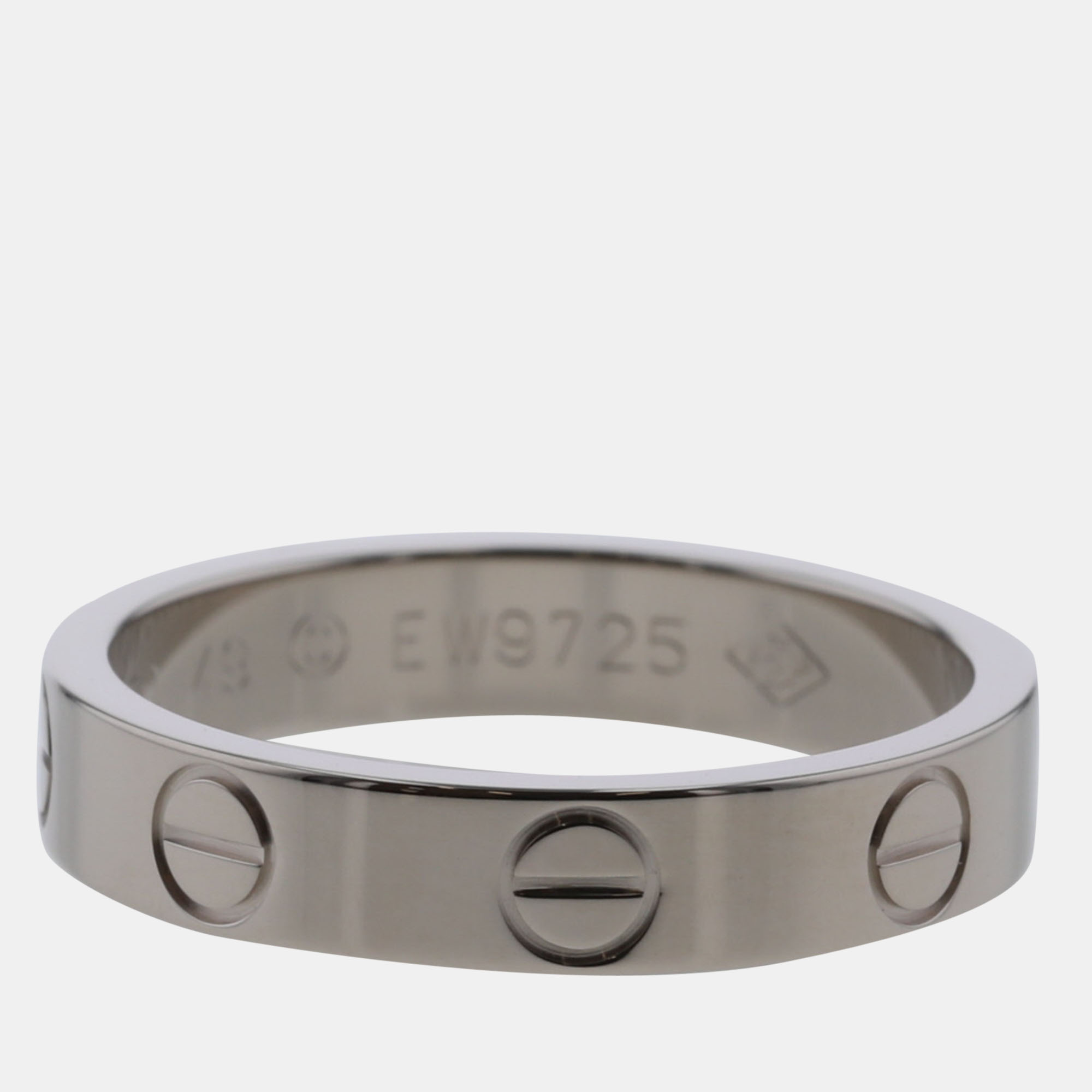 

Cartier Love 18K White Gold Ring EU 49