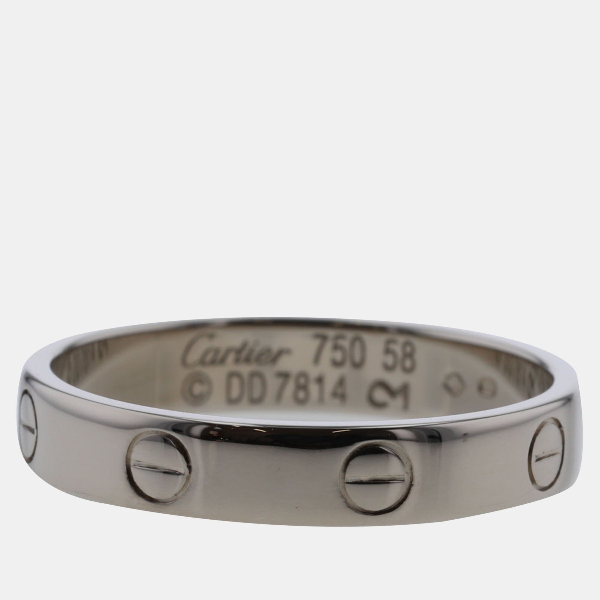 

Cartier Love 18K White Gold Ring EU 58