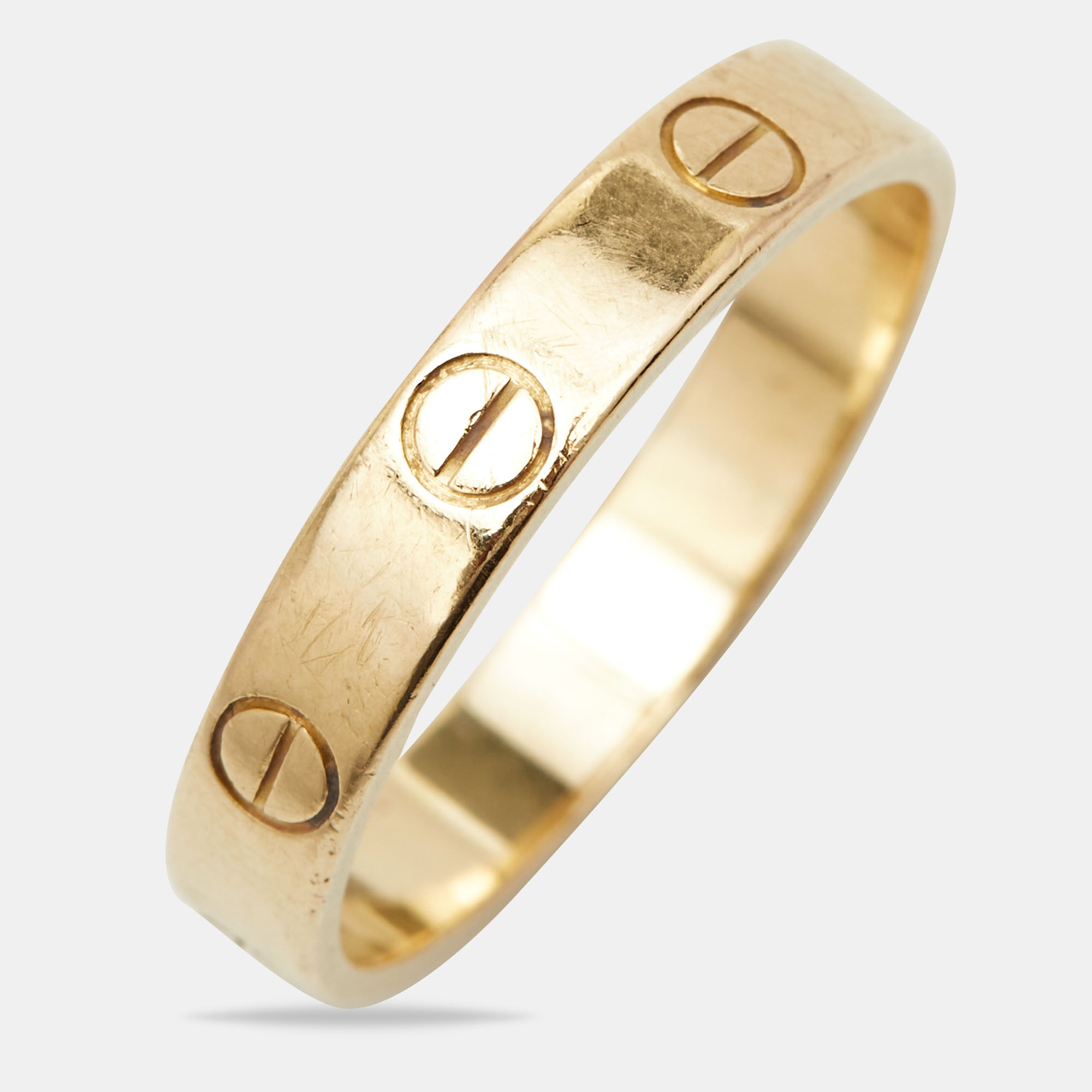 

Cartier Love 18k Yellow Gold Wedding Band Ring 56