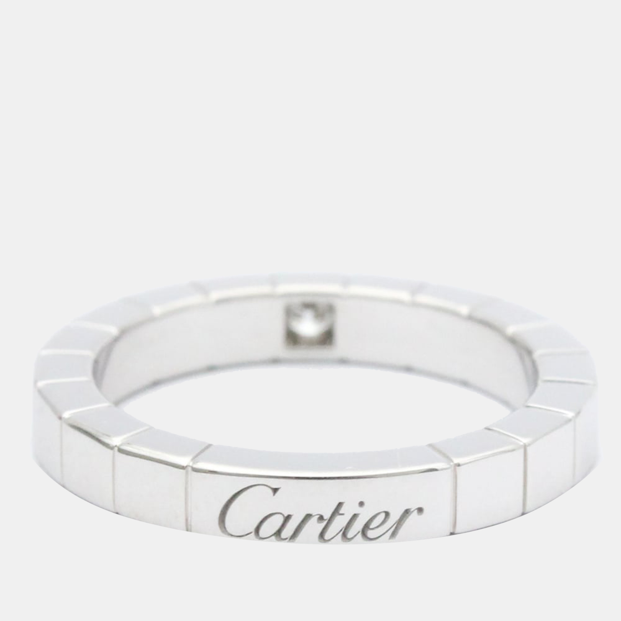 

Cartier Lanieres 18K White Gold Diamond Ring EU 49