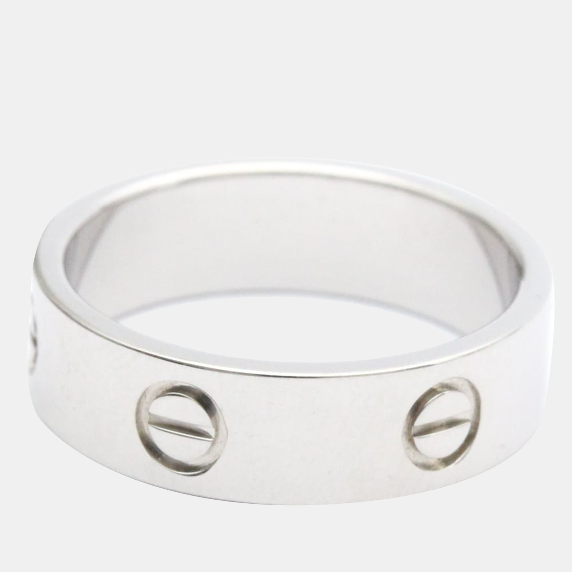 

Cartier Love 18K White Gold Ring EU 58
