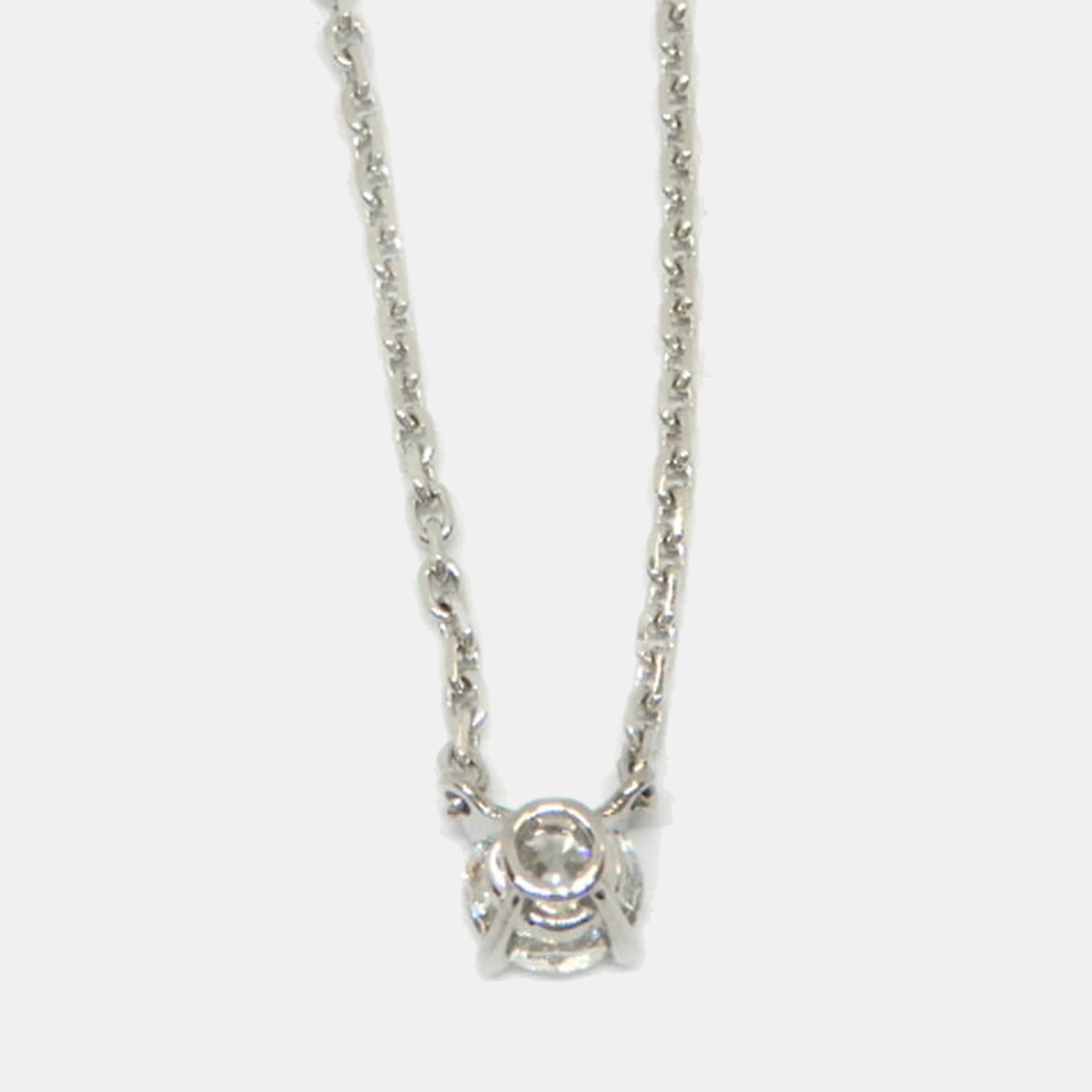 

Cartier Vintage Love 18K White Gold Diamond Necklace