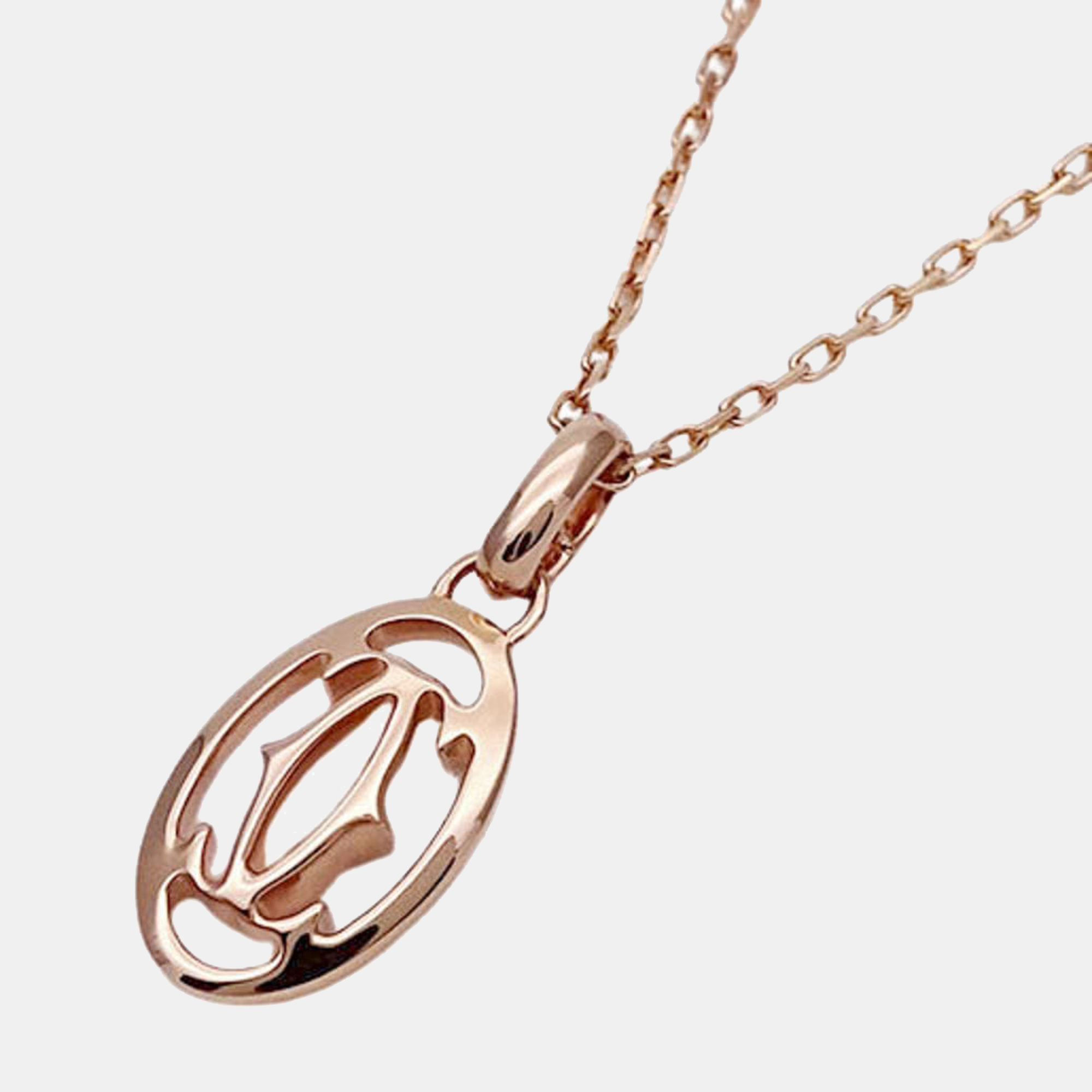 

Cartier Double C 18K Rose Gold Diamond Necklace