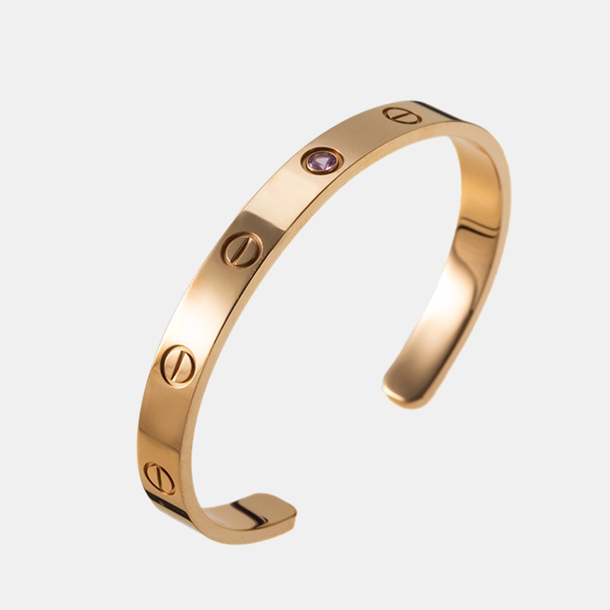 

Cartier Rose Gold Love Bangle with Sapphire Size