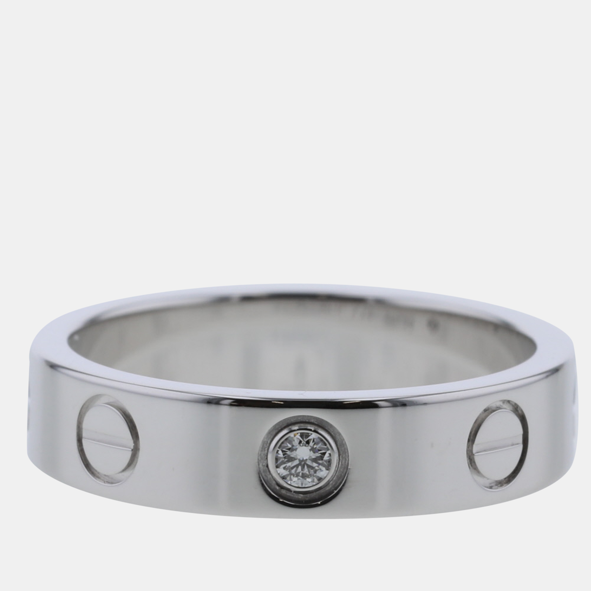 

Cartier Love 18K White Gold Diamond Ring EU 47