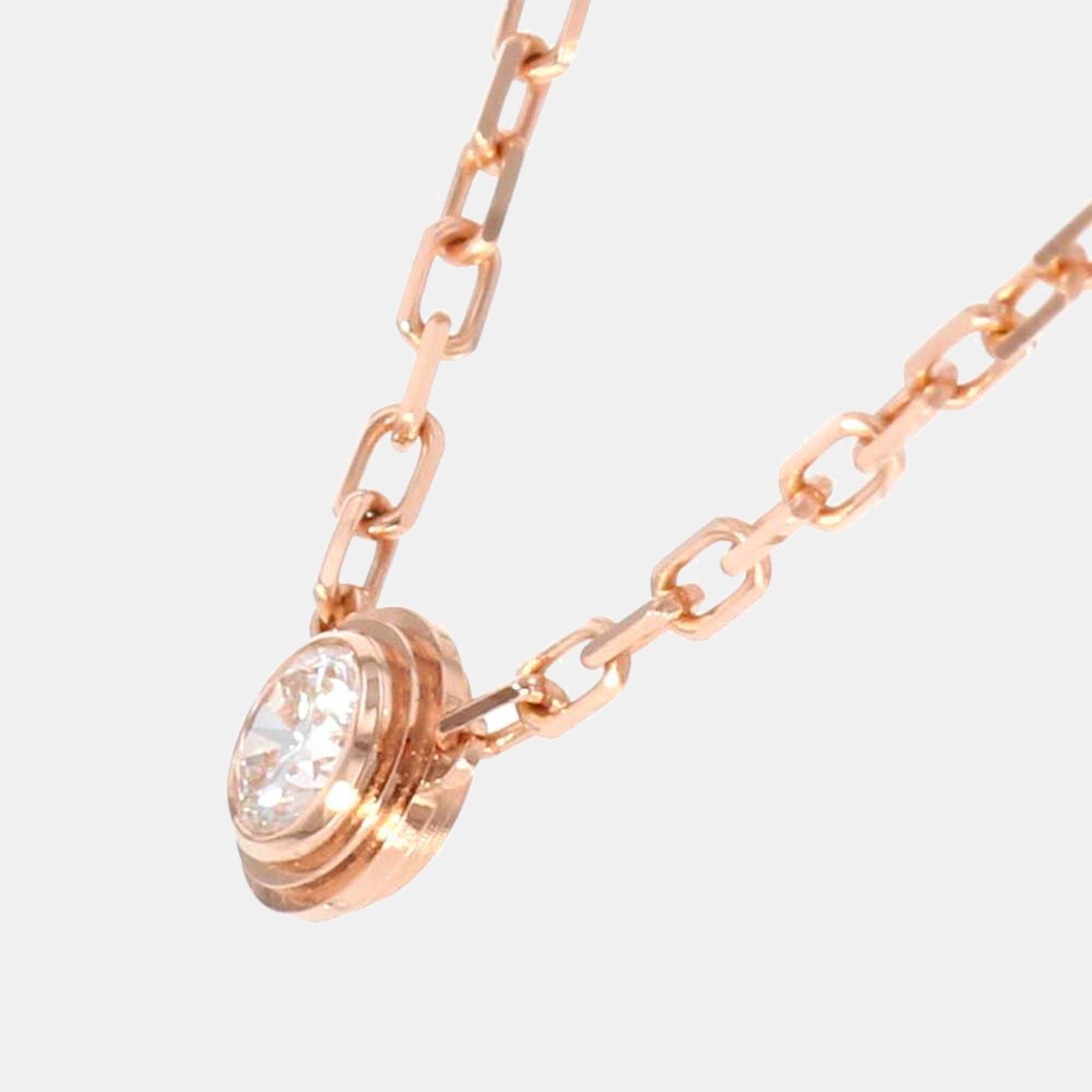 

Cartier Cartier d'Amour Small 18K Rose Gold Diamond Necklace