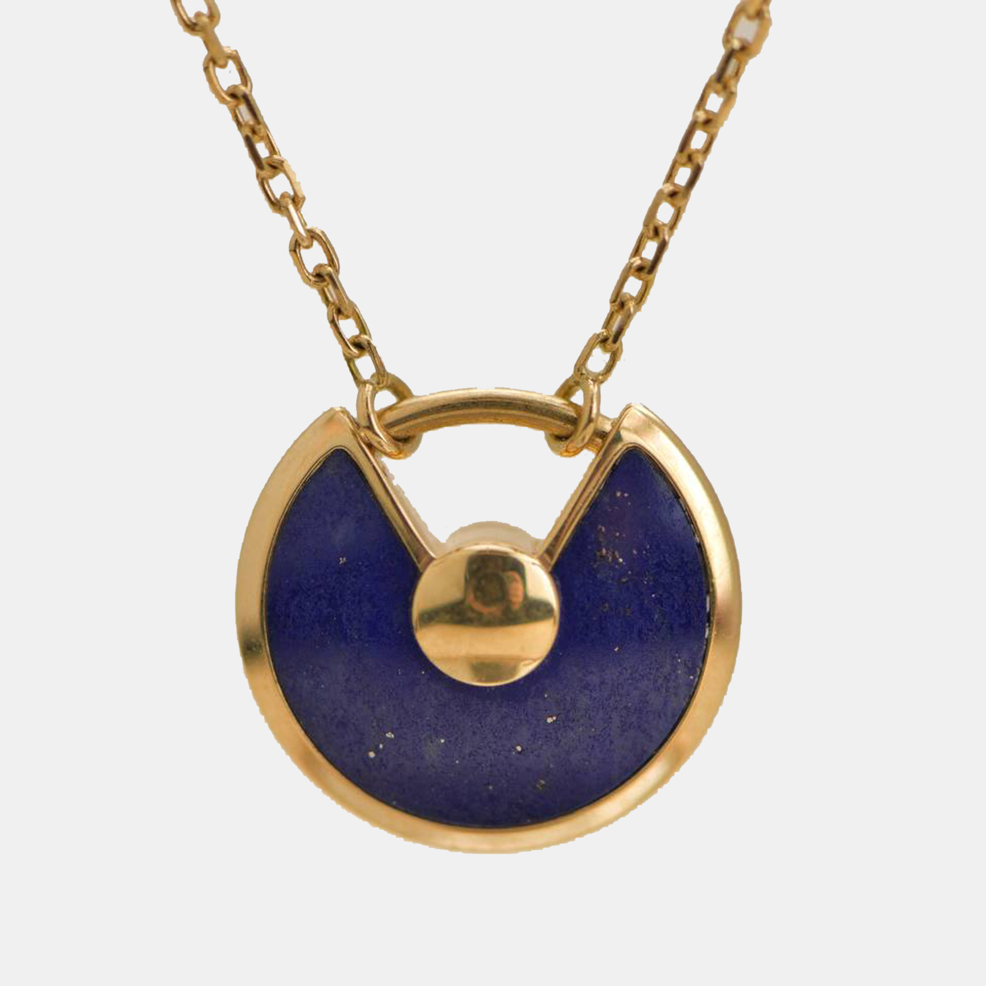 

Cartier Amulette De Cartier 18K Yellow Gold Lapis Lazuli Necklace