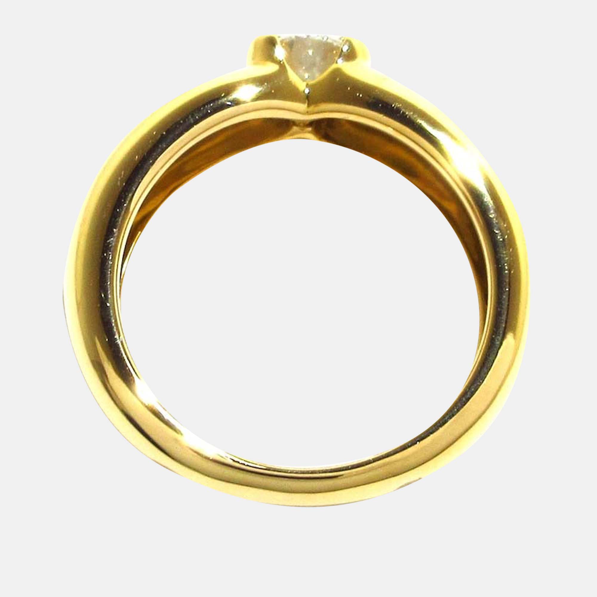 

Cartier Ellipse Set 18K Yellow Gold Diamond Ring EU 47