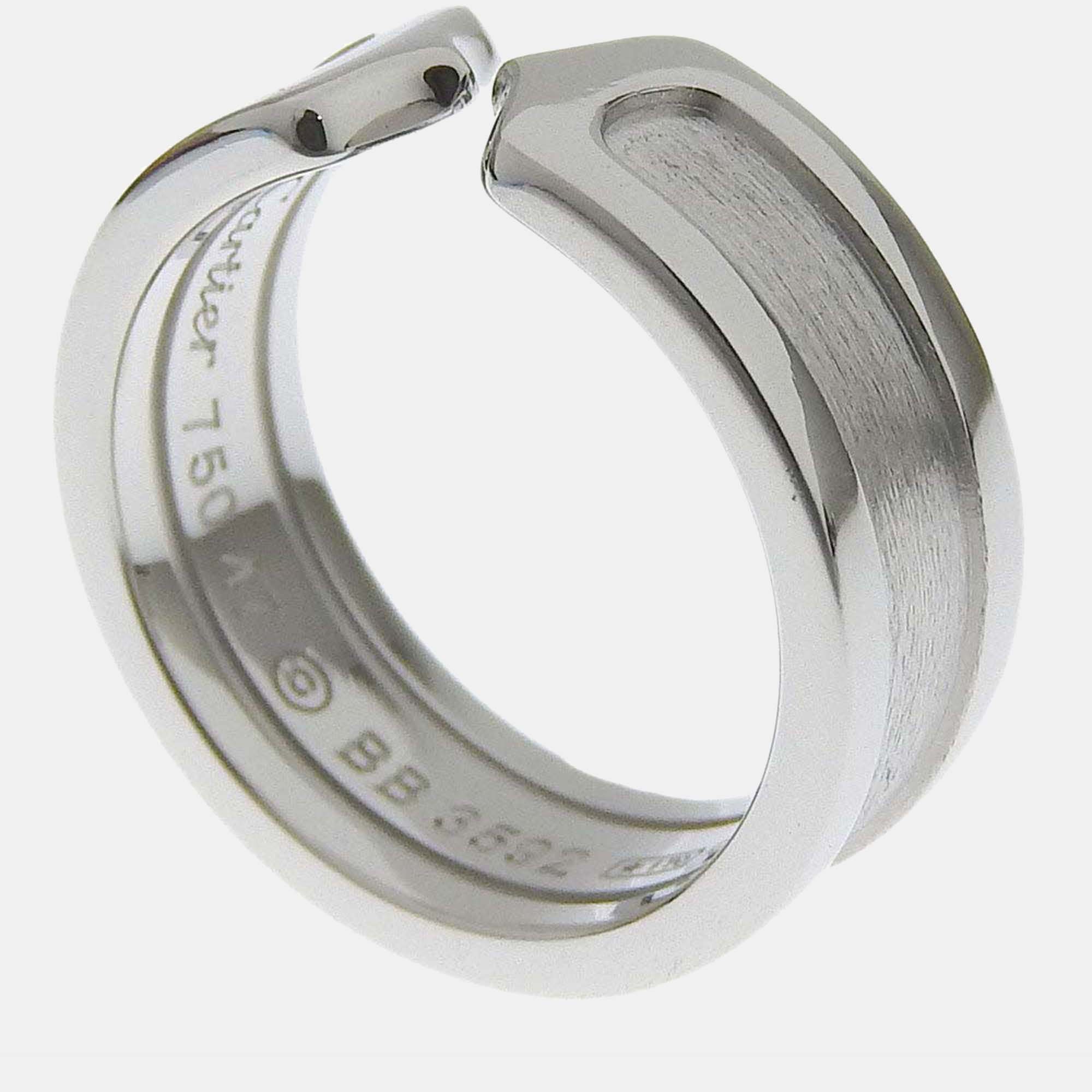 

Cartier C De Cartier 18K White Gold Ring EU 47