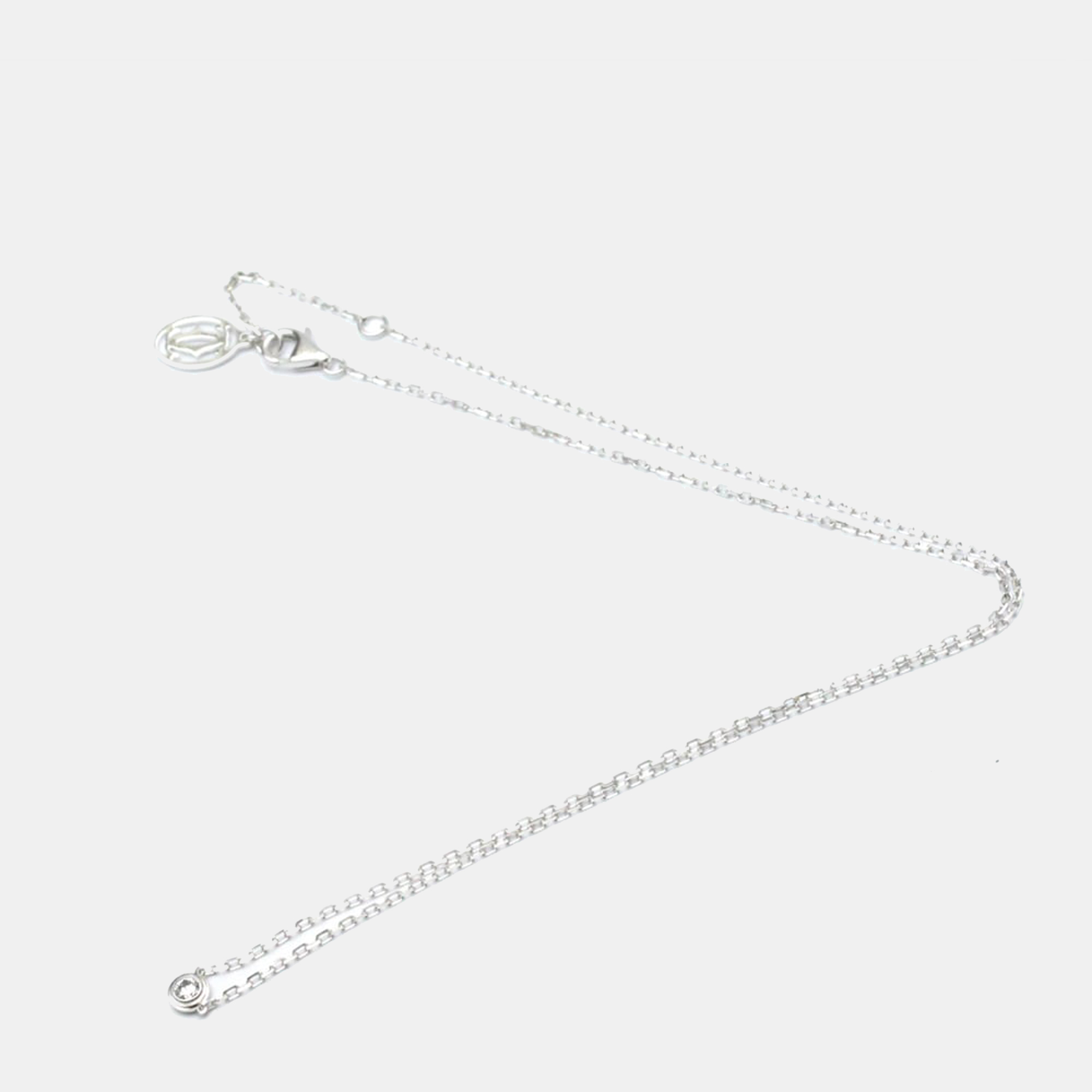 

Cartier Diamants Légers 18K White Gold Diamond Necklace