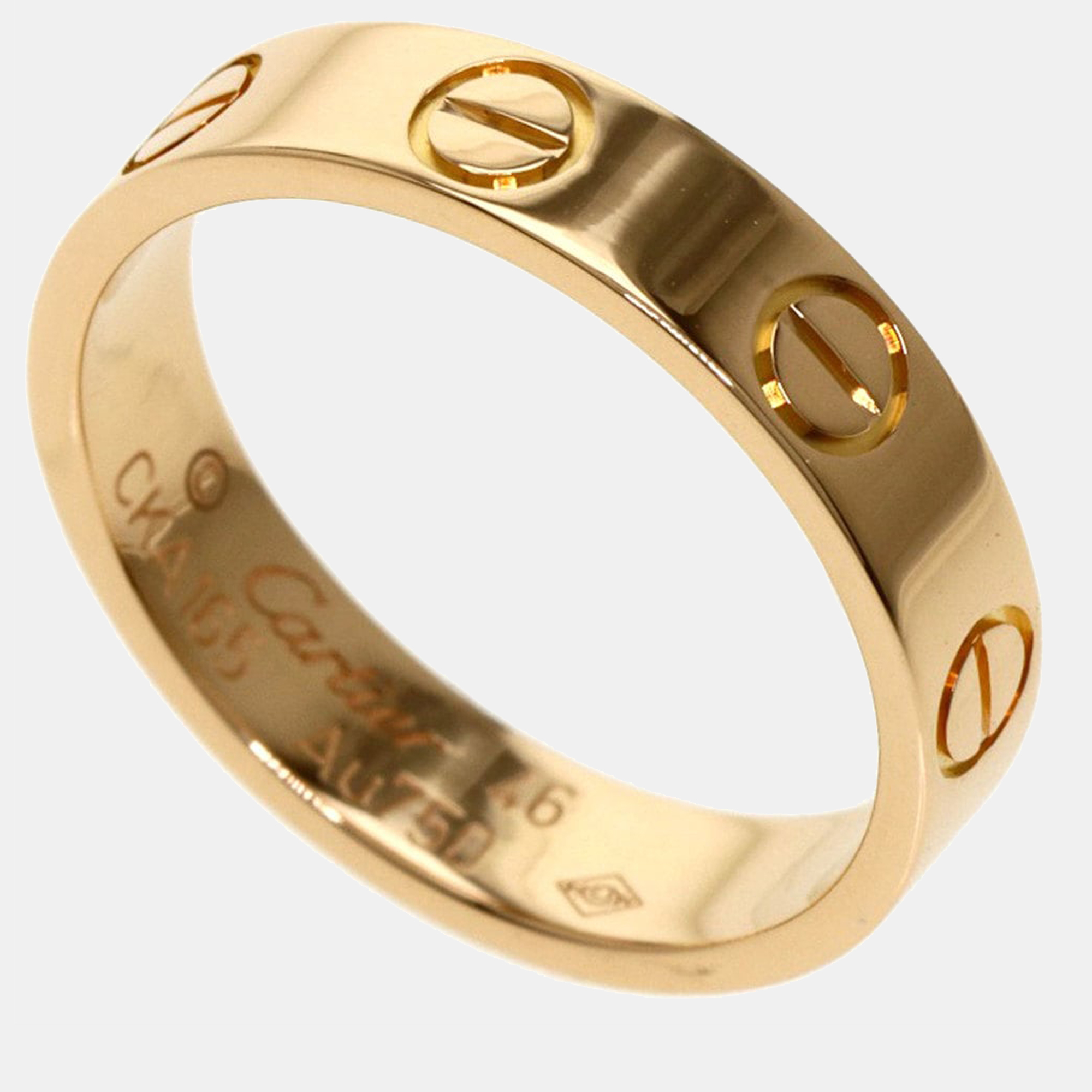 

Cartier Love 18K Rose Gold Ring EU 46