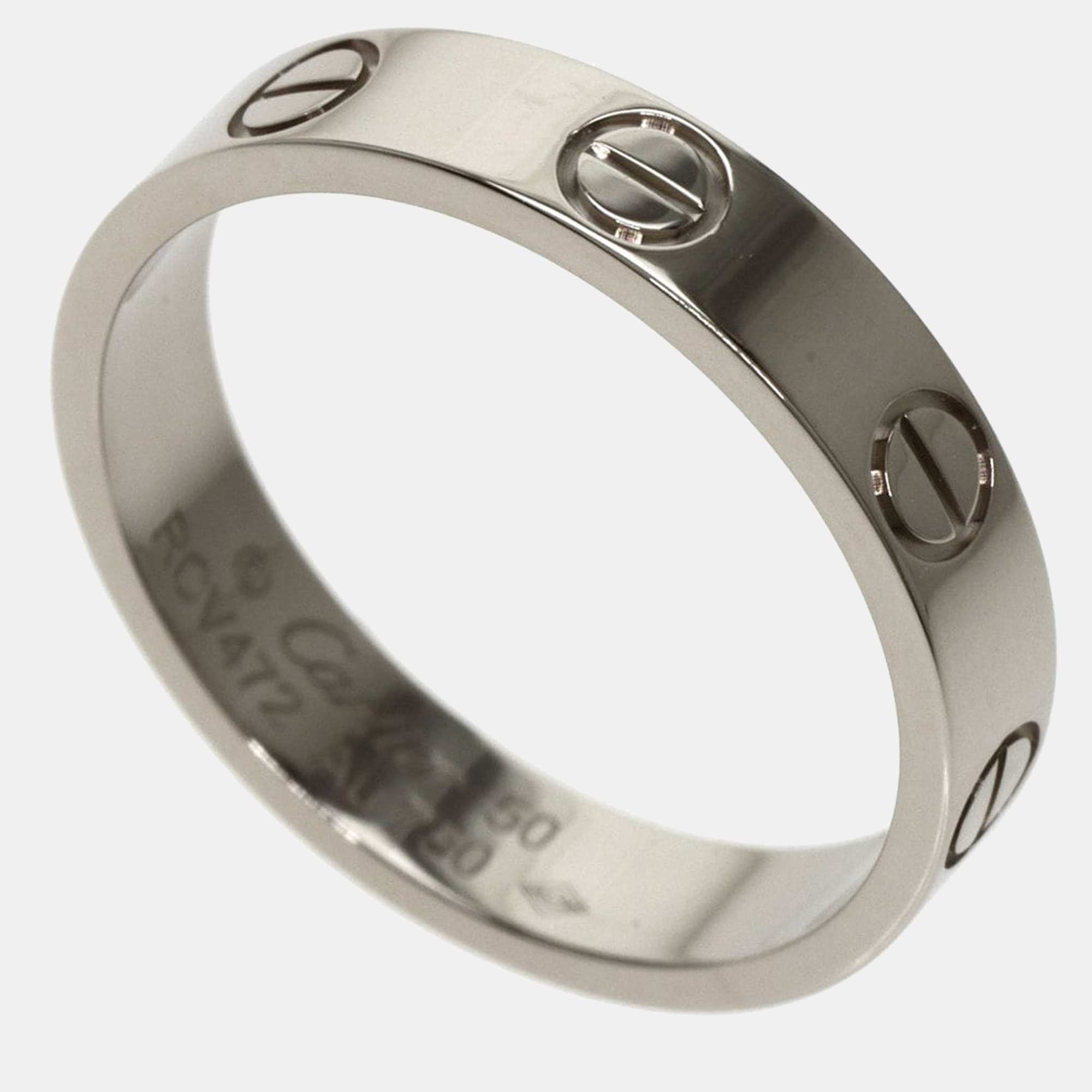 

Cartier Love 18K White Gold Ring EU 50