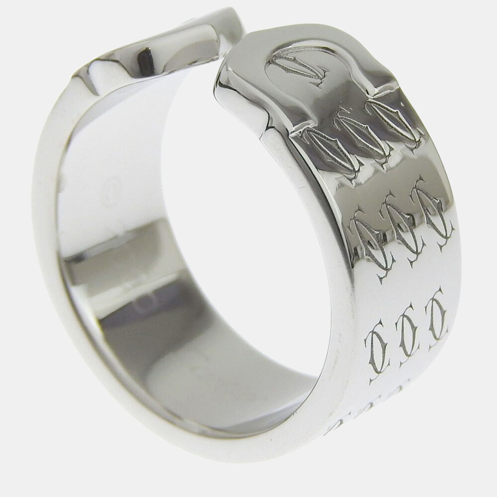 

Cartier C De Cartier Happy Birthday 18K White Gold Ring EU 51