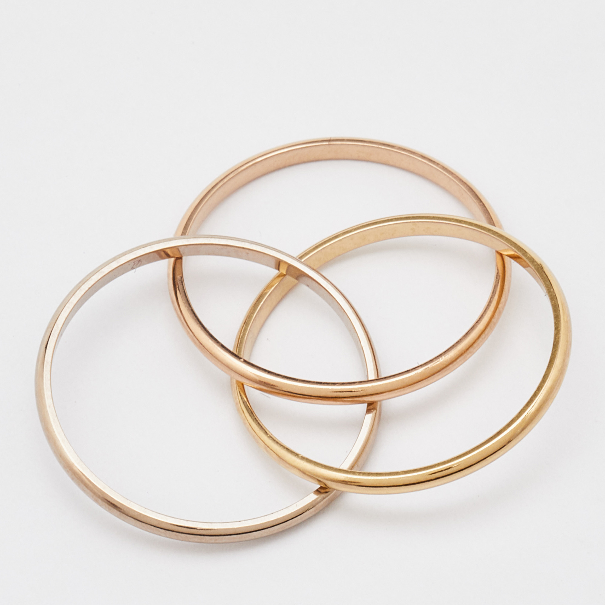 

Cartier Trinity 18k Three Tone Gold XS Model Ring Size