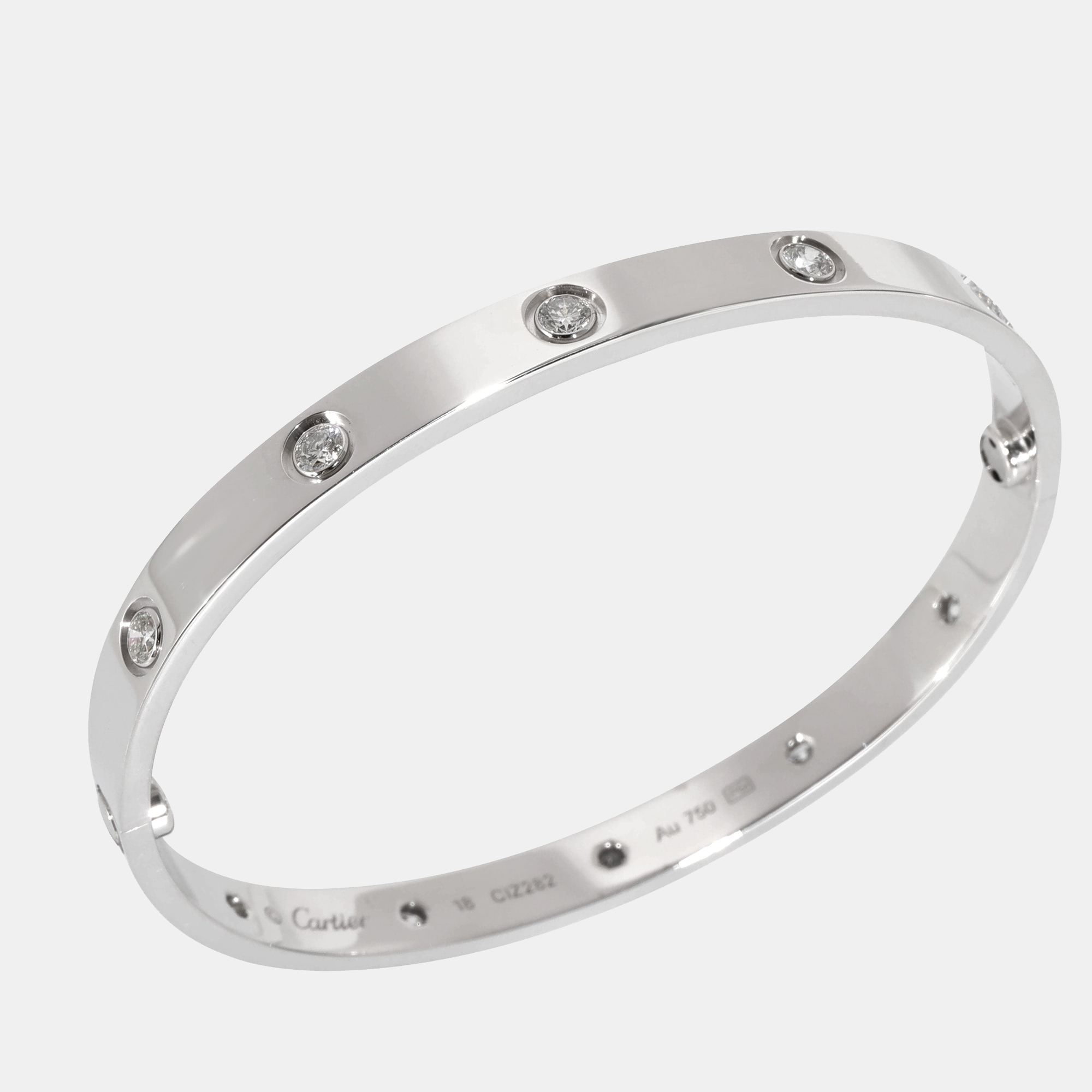 

Cartier Love Bracelet in 18k White Gold 0.96 CTW