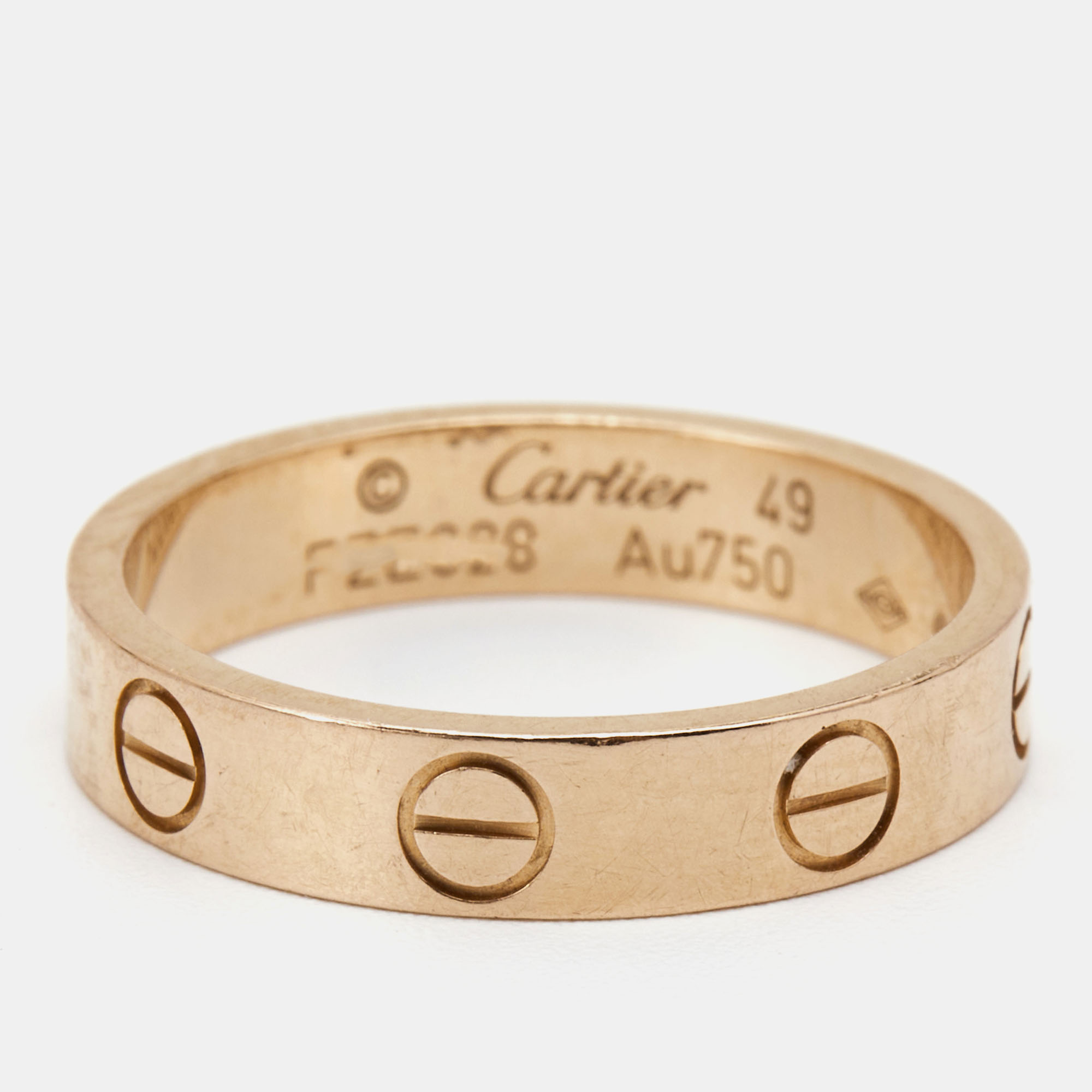 

Cartier Love 18k Rose Gold Wedding Band Ring Size