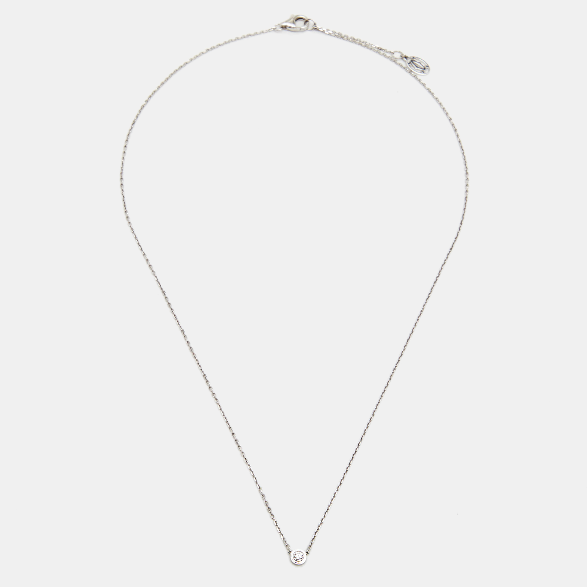 

Cartier d'Amour Diamond 18k White Gold  Model Necklace