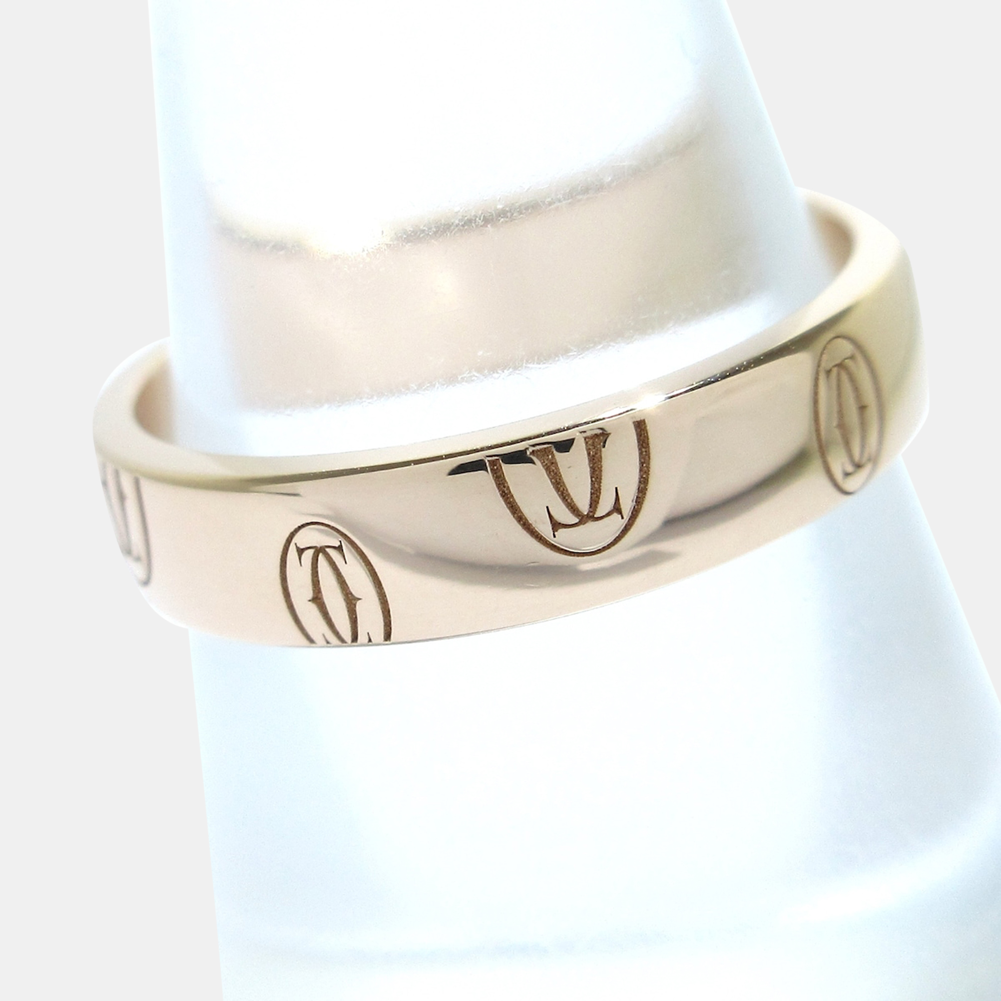 

Cartier Logo de Cartier 18K Rose Gold Ring EU 54
