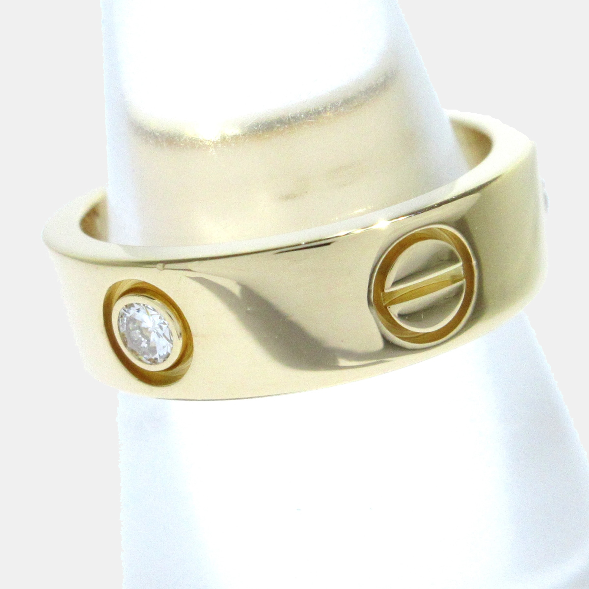 

Cartier Love 18K Yellow Gold Diamond Ring EU 52