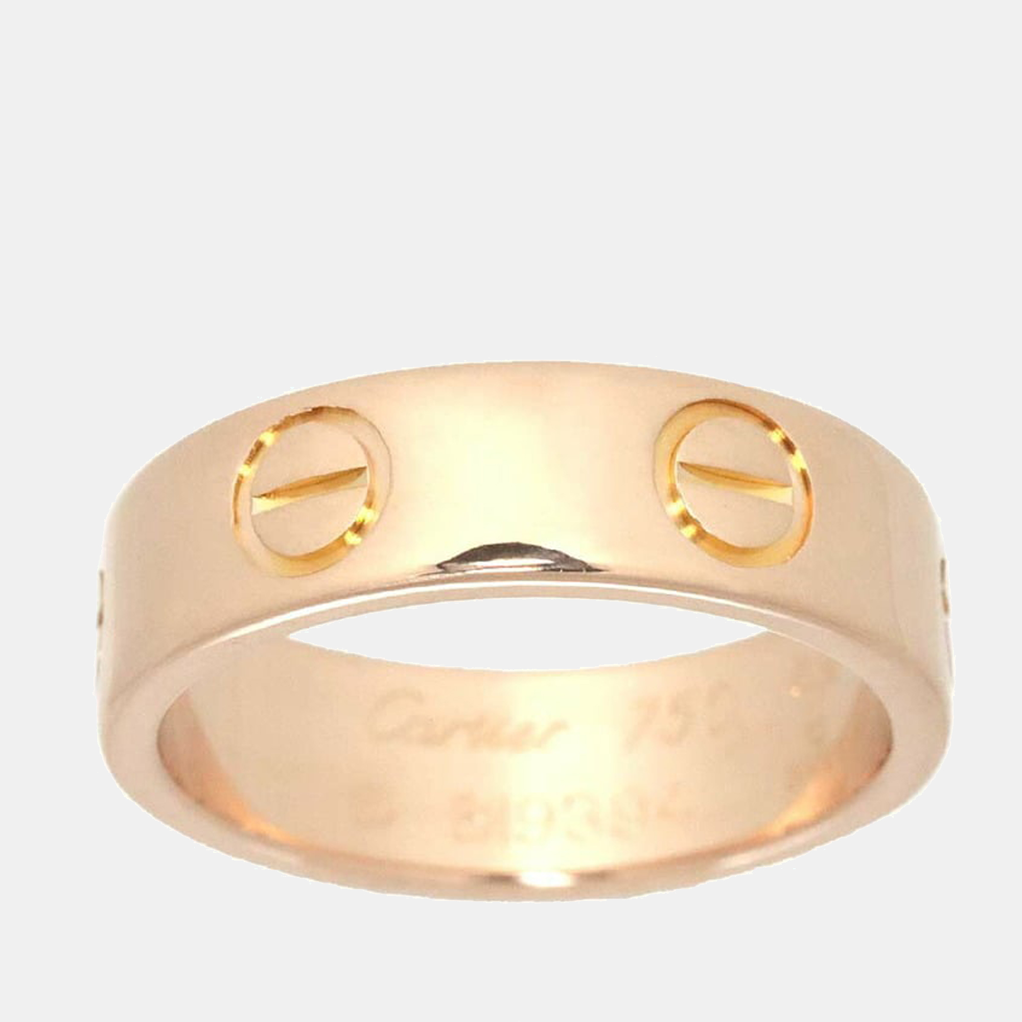 

Cartier Love 18K Rose Gold Ring EU 49