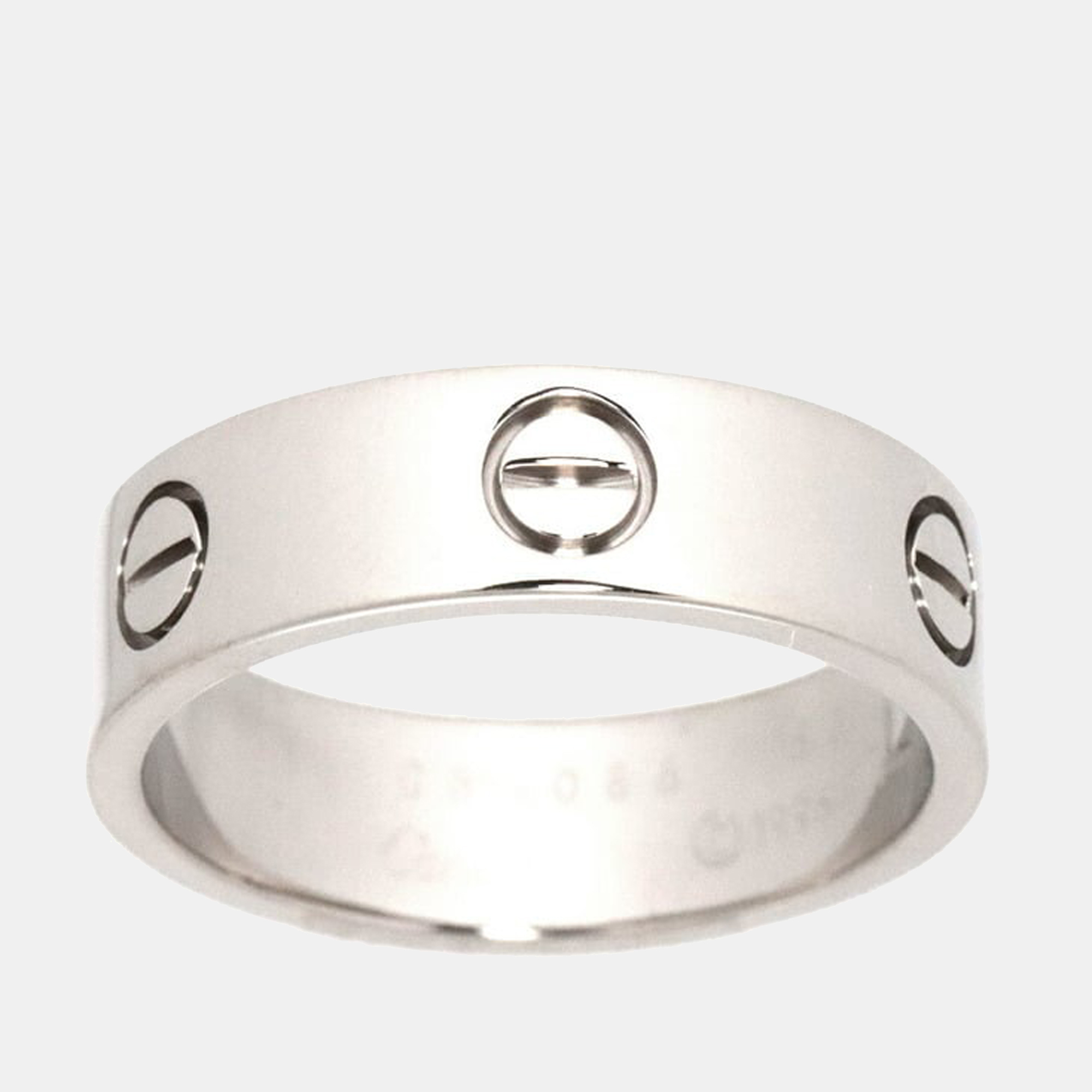 

Cartier Love Vintage 18K White Gold Ring EU 58