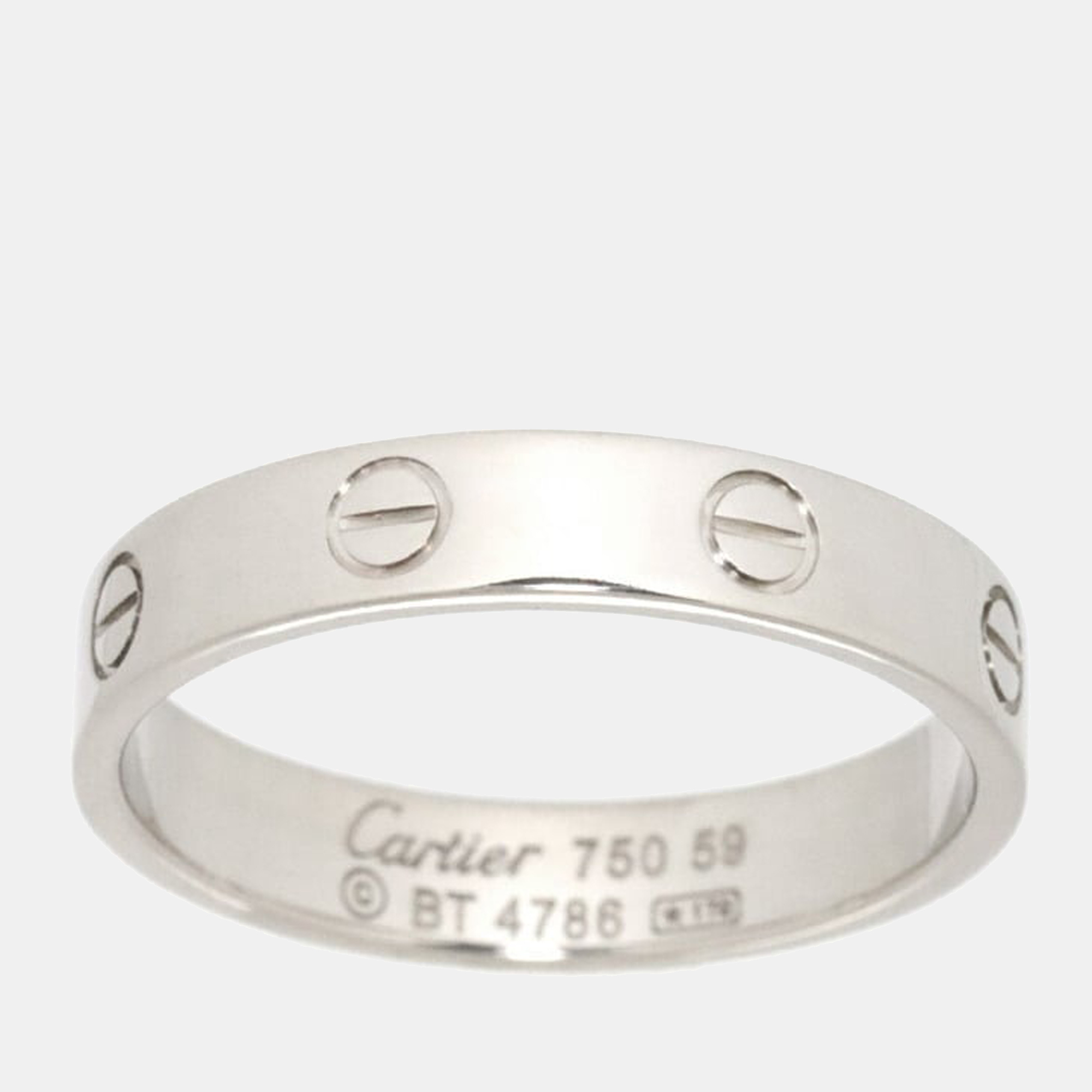 

Cartier Love 18K White Gold Ring EU 59