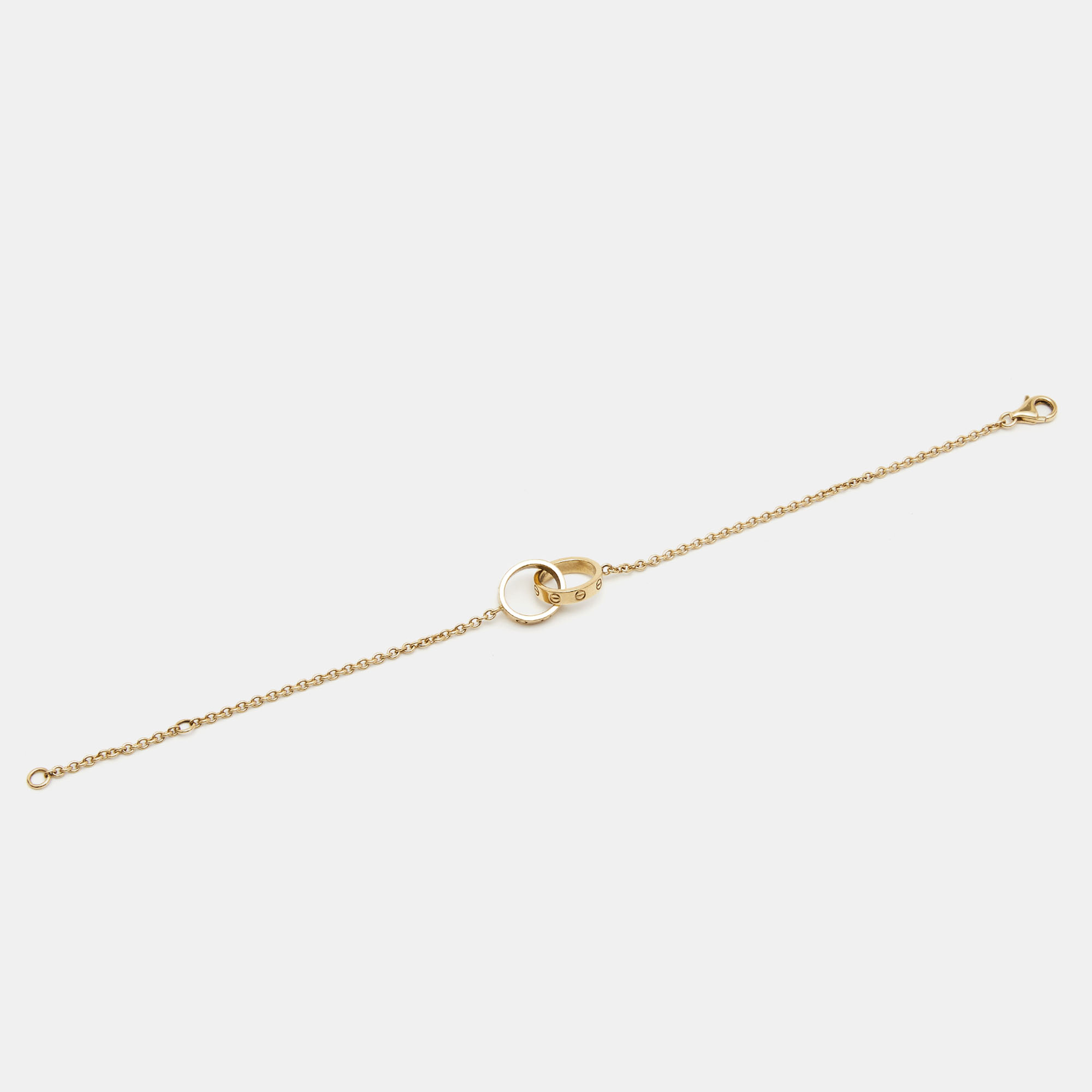 

Cartier Love Interlocking 2 Hoops 18K Yellow Gold Bracelet