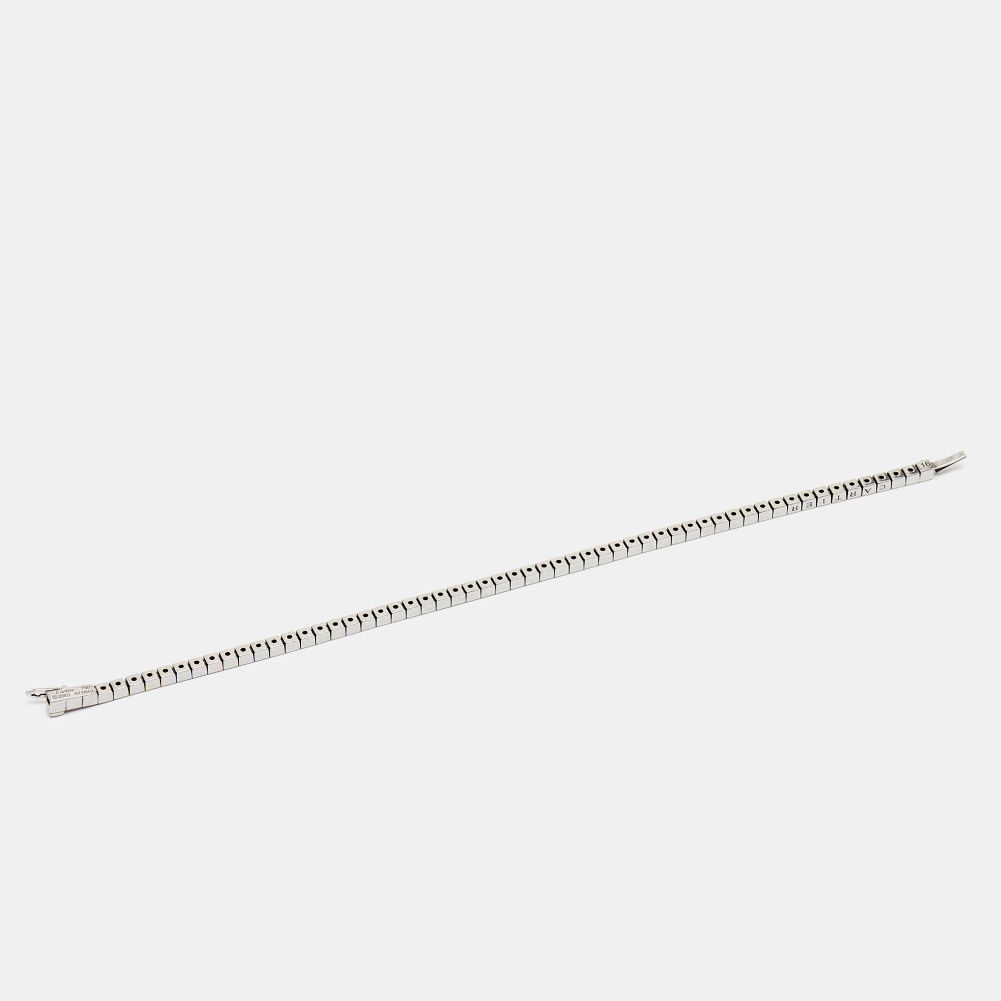 

Cartier Lanières 18K White Gold Link Bracelet Size